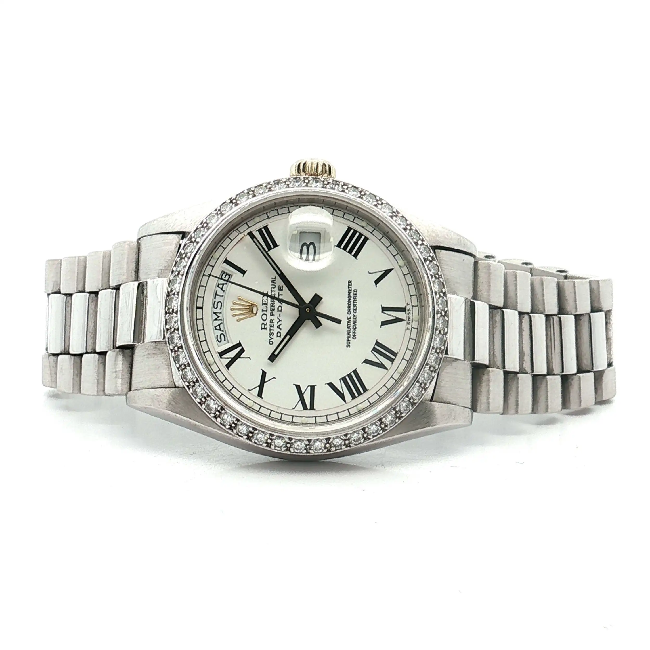 Rolex HAU Day Date WG Ref 1803 Brill. Lünette orig. Bj. 1974 Rolex HAU Day Date WG Ref 1803 Brill. Lünette orig. Bj. 1974