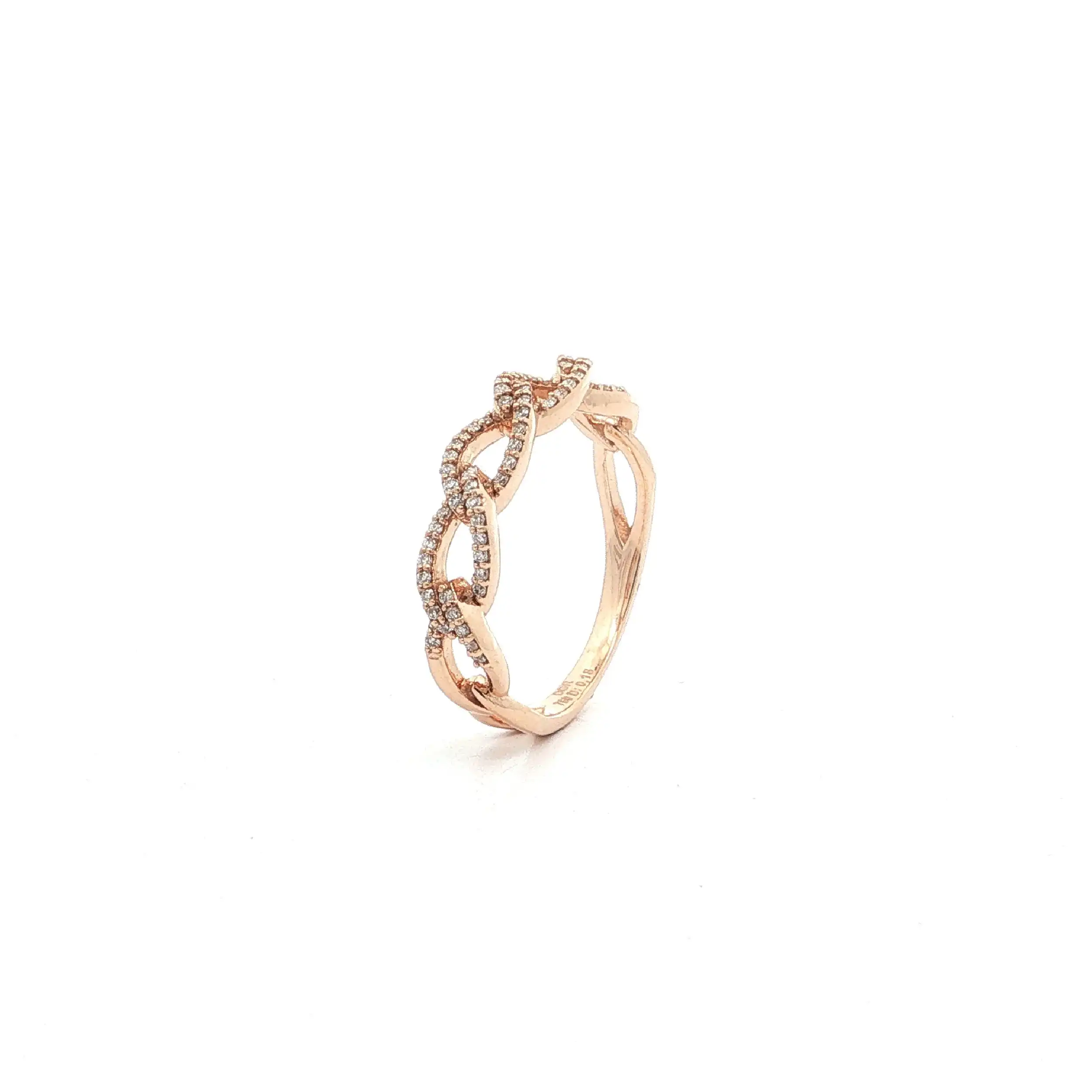 Ring Roségold mit Brillanten 0,18ct. TW/SI