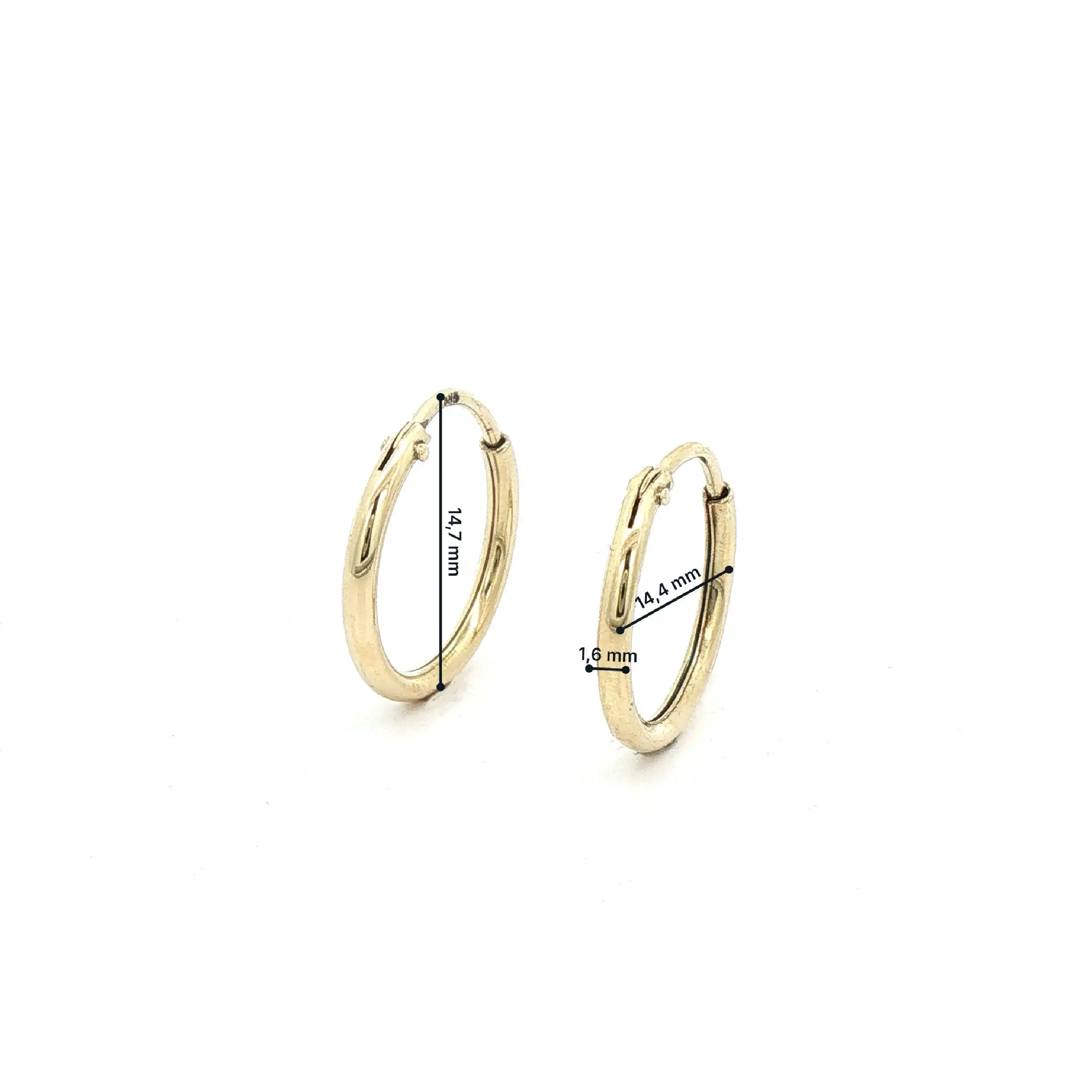 Creolen Gelbgold