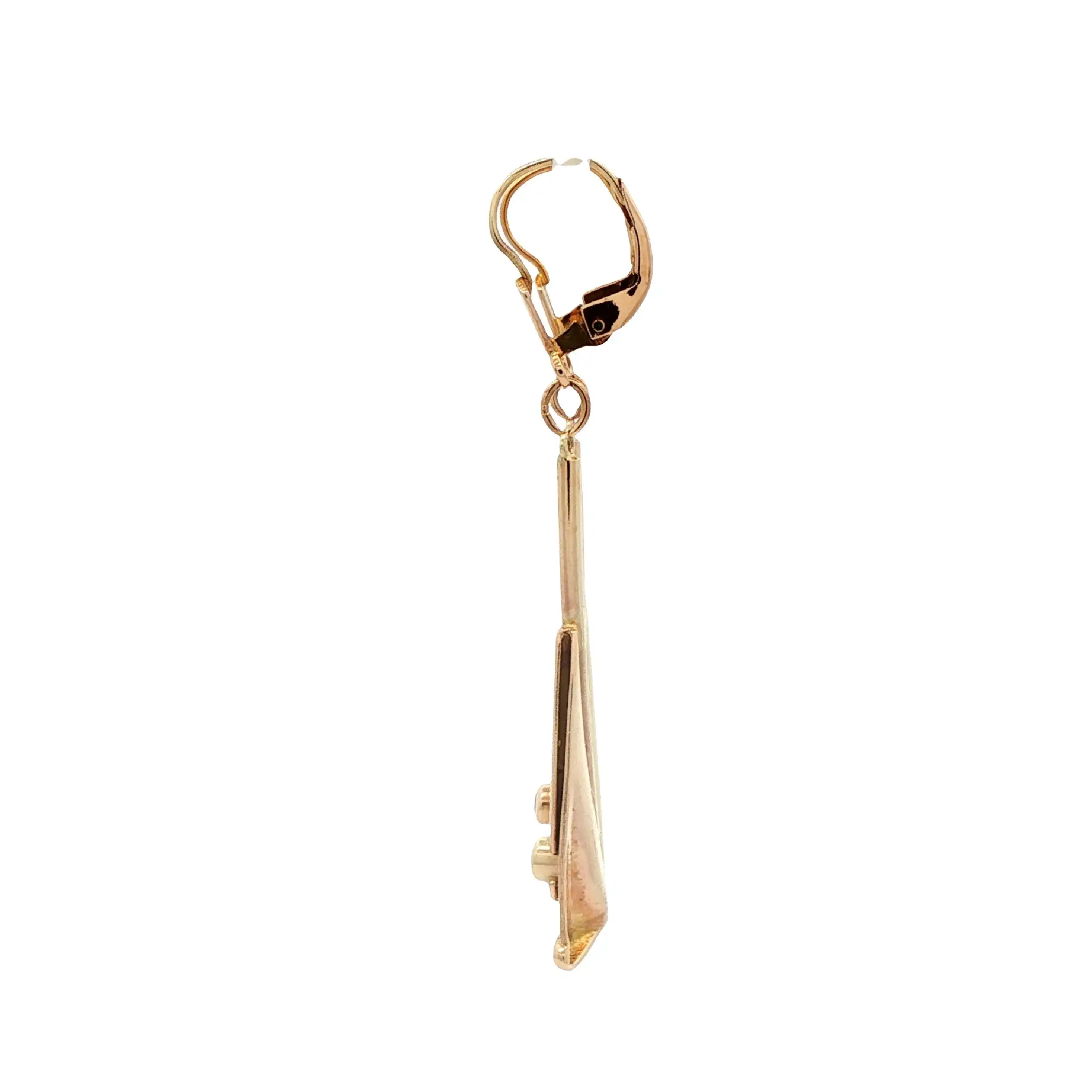Ohrhänger Gelbgold mit Zirkonia