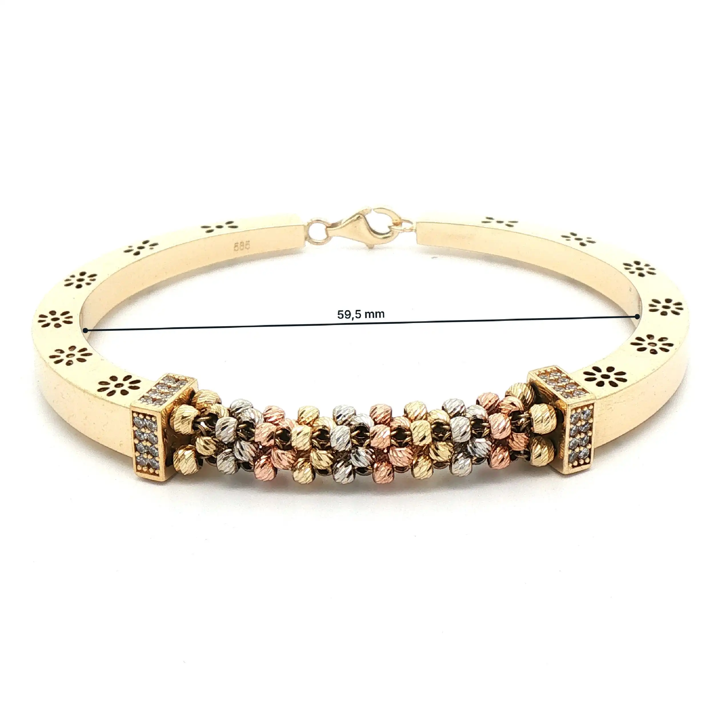 Armband Tricolor mit Zirkonia
