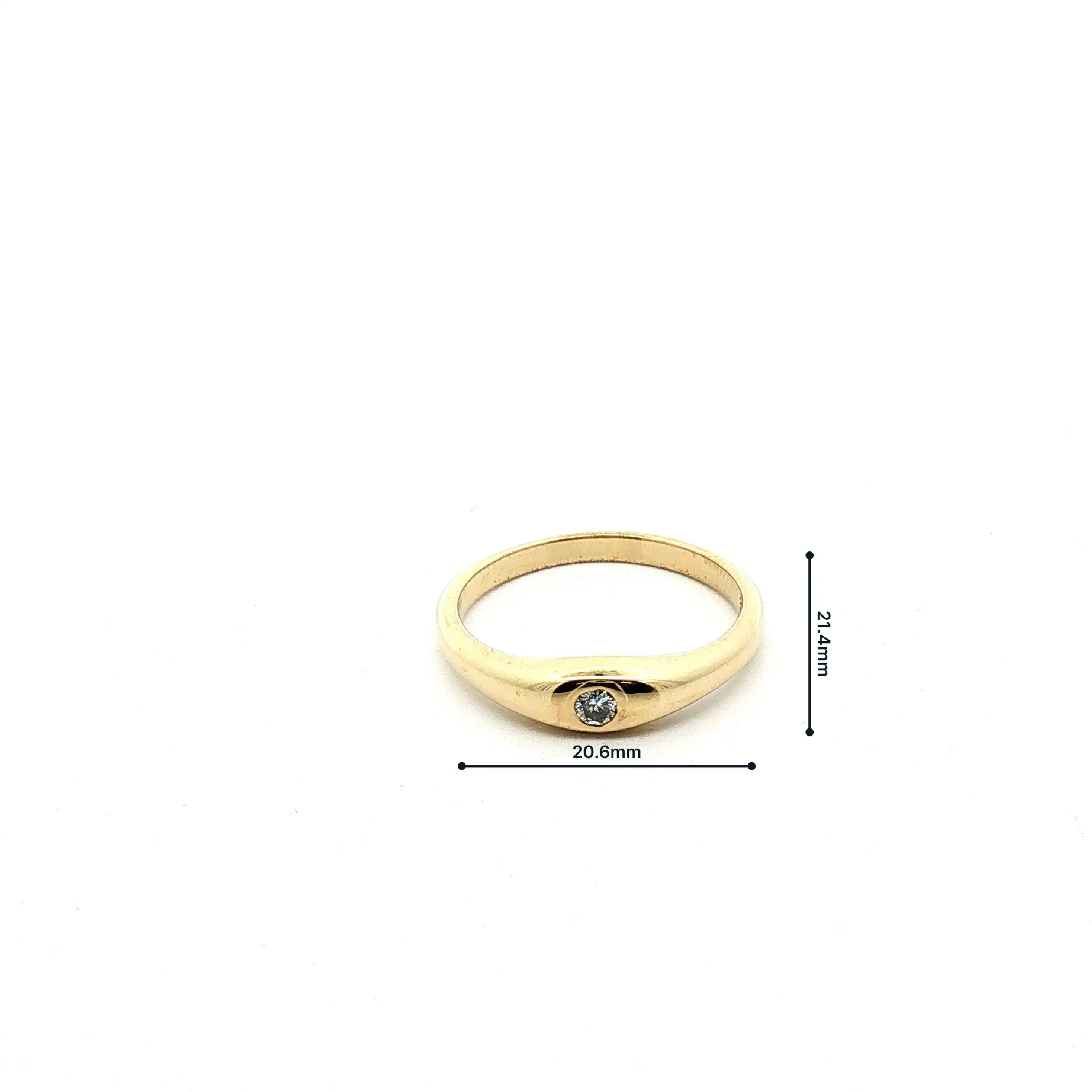 Ring Gelbgold mit Brillant