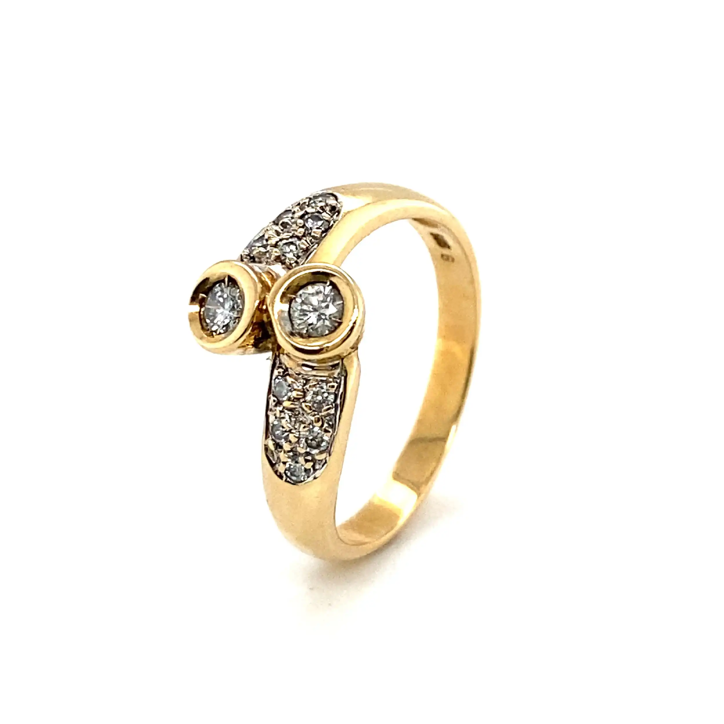 Ring Gelbgold mit Brillanten Ring Gelbgold mit Brillanten