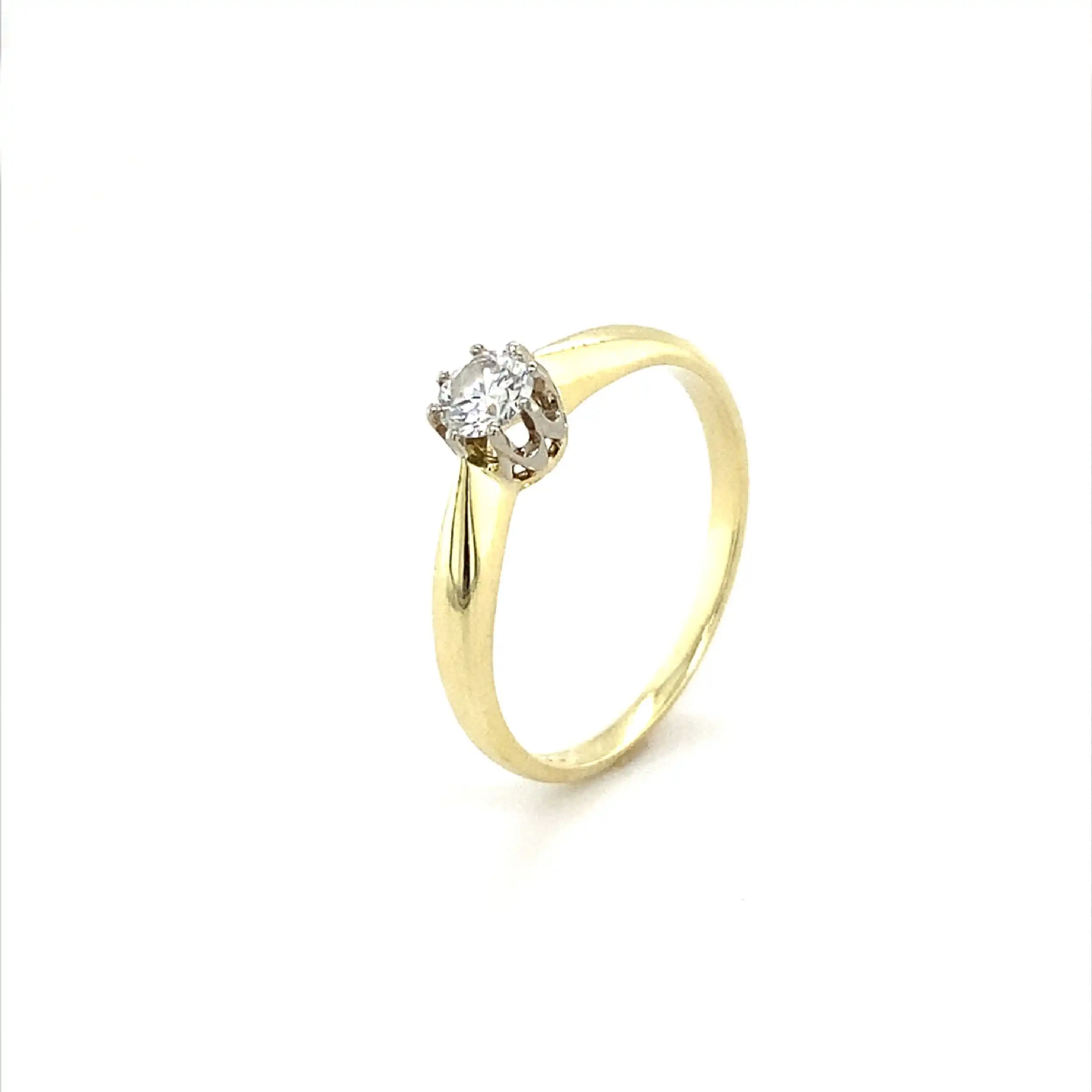 Ring Bicolor mit Brillant Ring Bicolor mit Brillant
