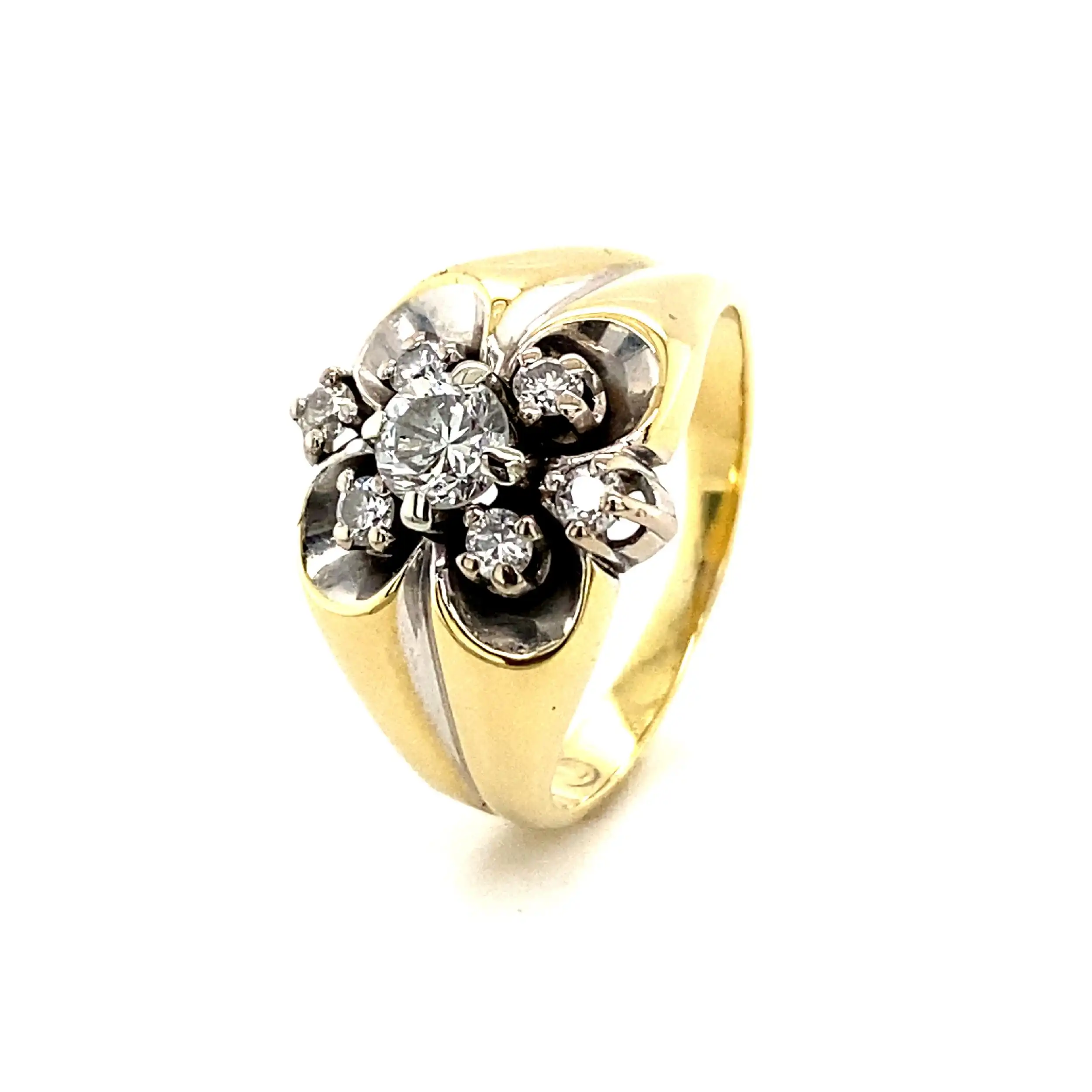 Ring Bicolor mit Brillanten Ring Bicolor mit Brillanten