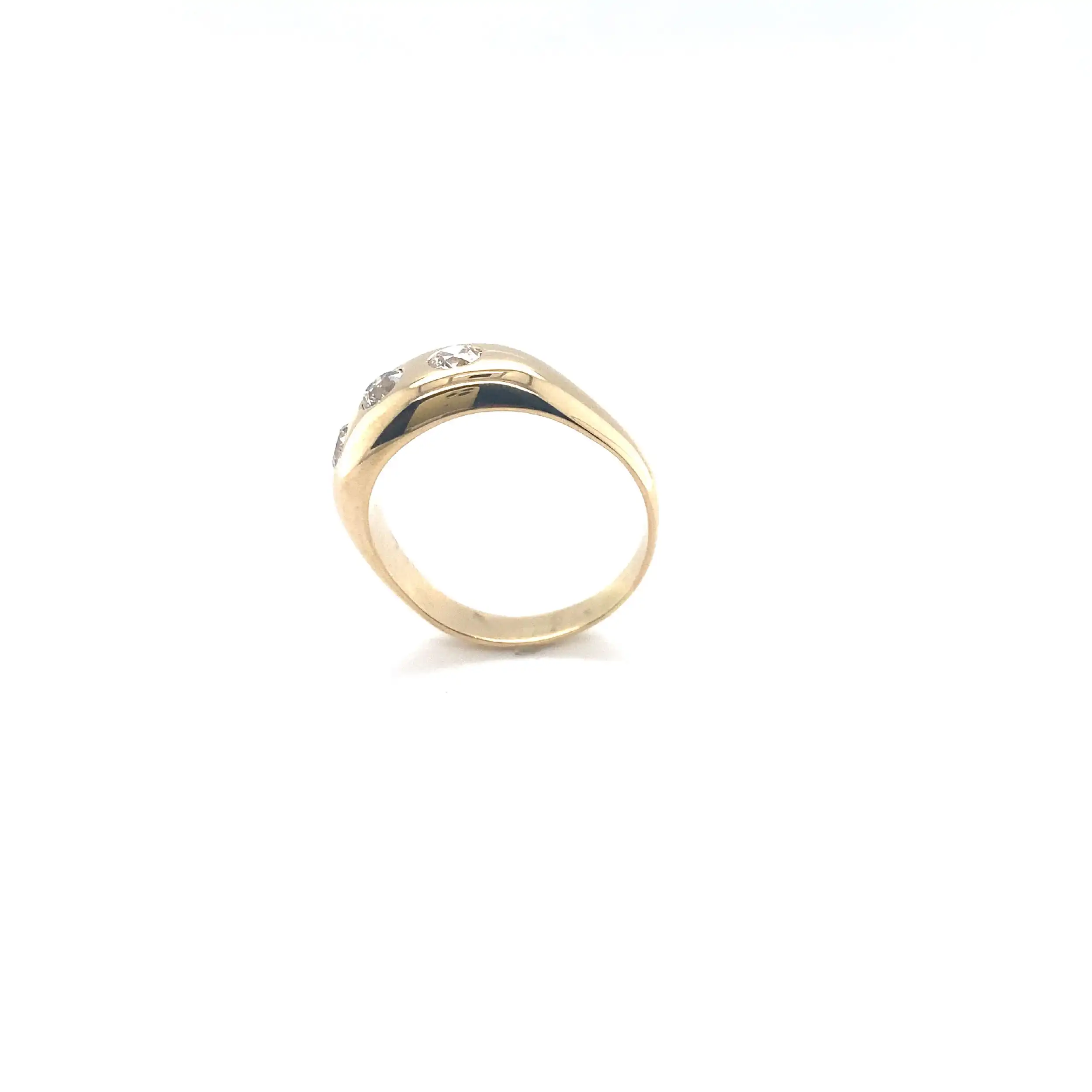 Ring Gelbgold mit Altschliffbrillanten Ring Gelbgold mit Altschliffbrillanten