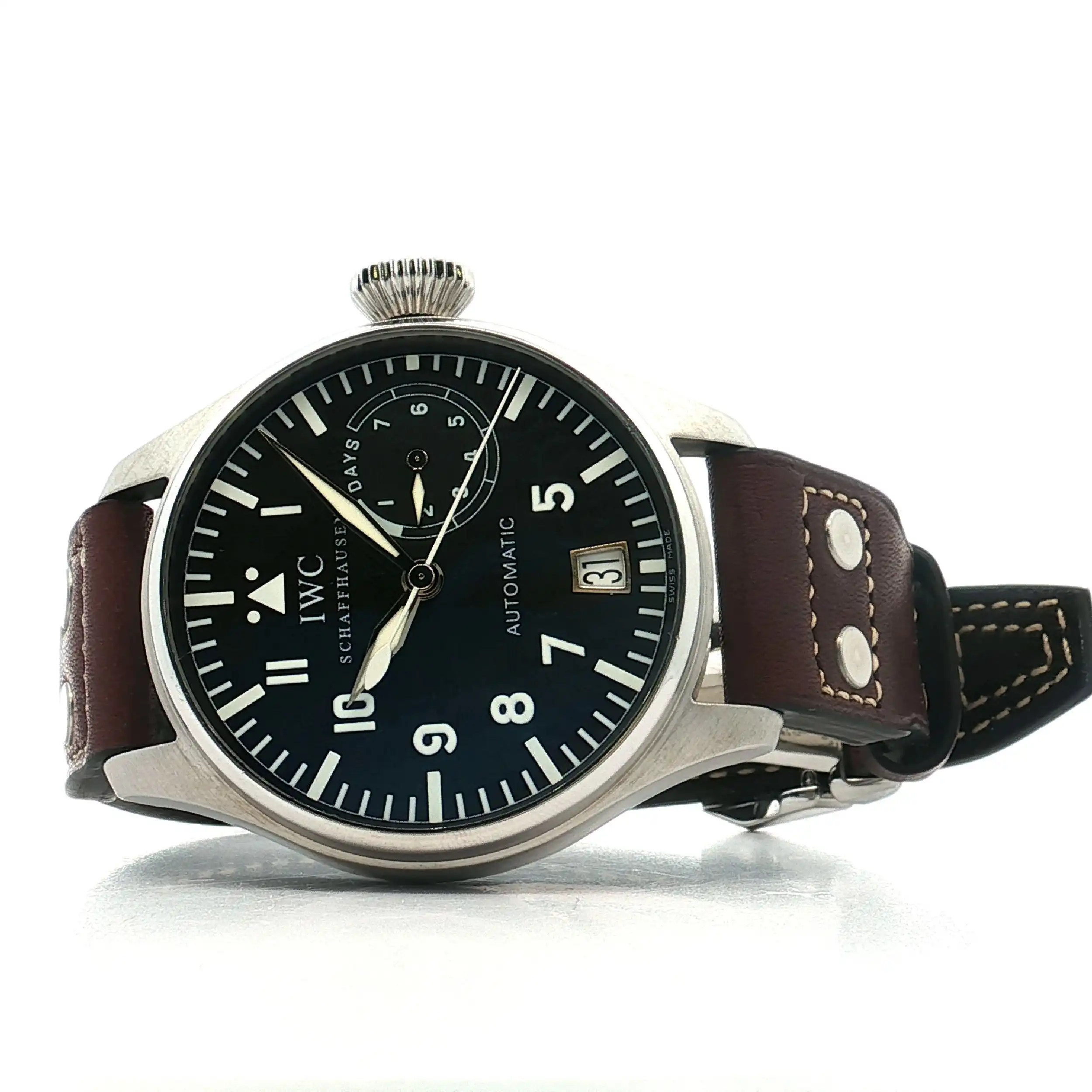Herrenuhr IWC große Fliegeruhr big Pilot 7 days automatic Herrenuhr IWC große Fliegeruhr big Pilot 7 days automatic