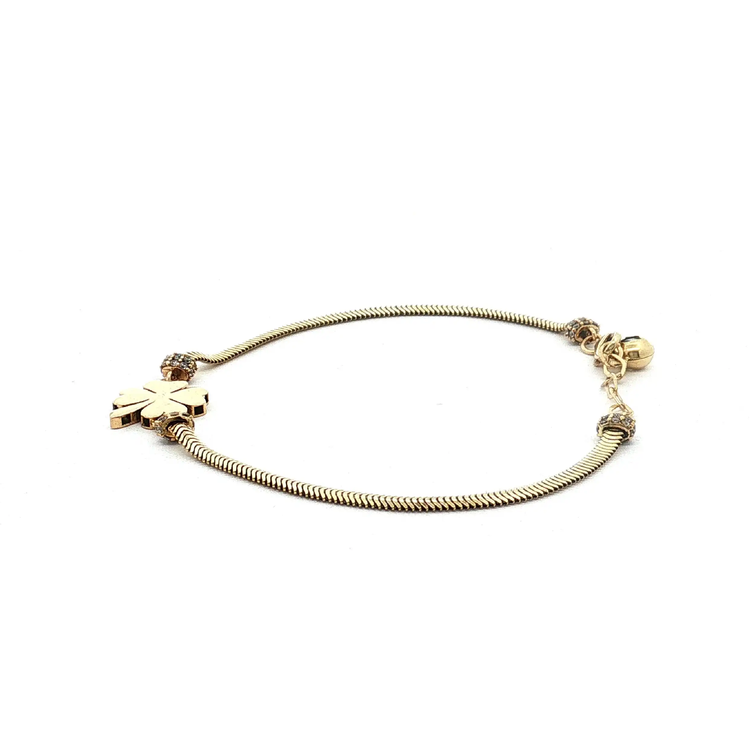 Armband mit Kleeblatt und Zirkonia