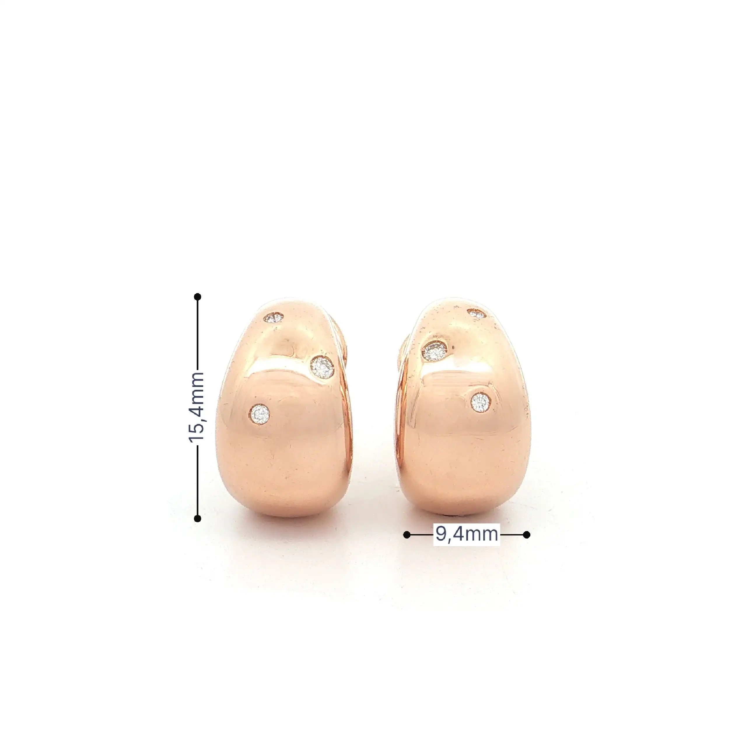 Ohrclips Roségold mit Brillanten Ohrclips Roségold mit Brillanten