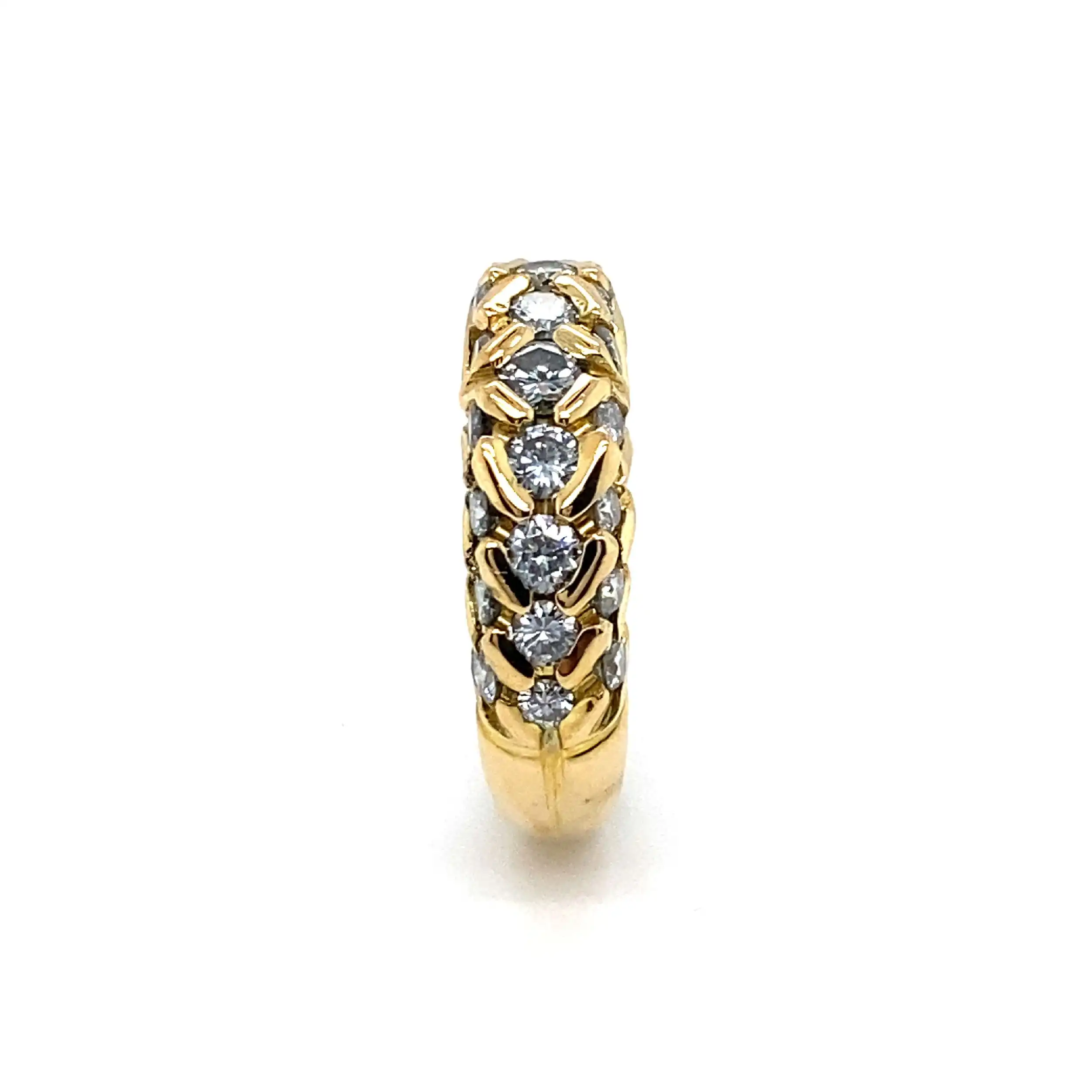 Ring Gelbgold mit 25 Brillanten Ring Gelbgold mit 25 Brillanten