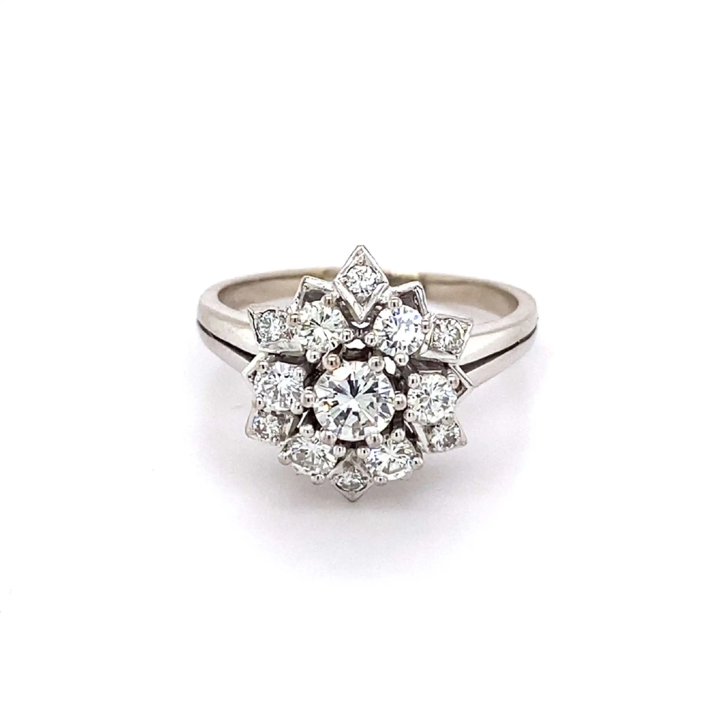 Ring Weißgold mit Brillanten Ring Weißgold mit Brillanten