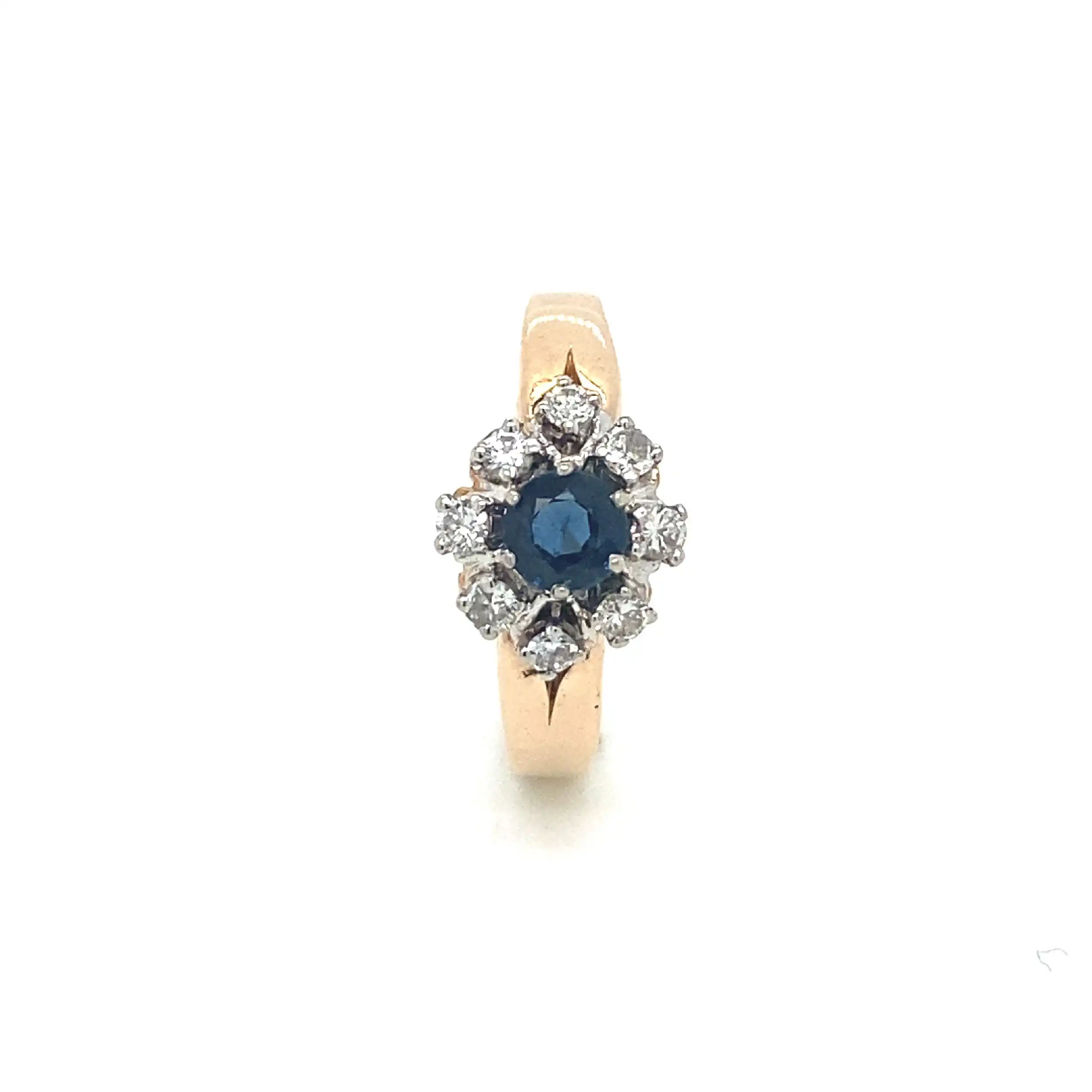 Ring Gelbgold mit Brillanten und Saphir Ring Gelbgold mit Brillanten und Saphir