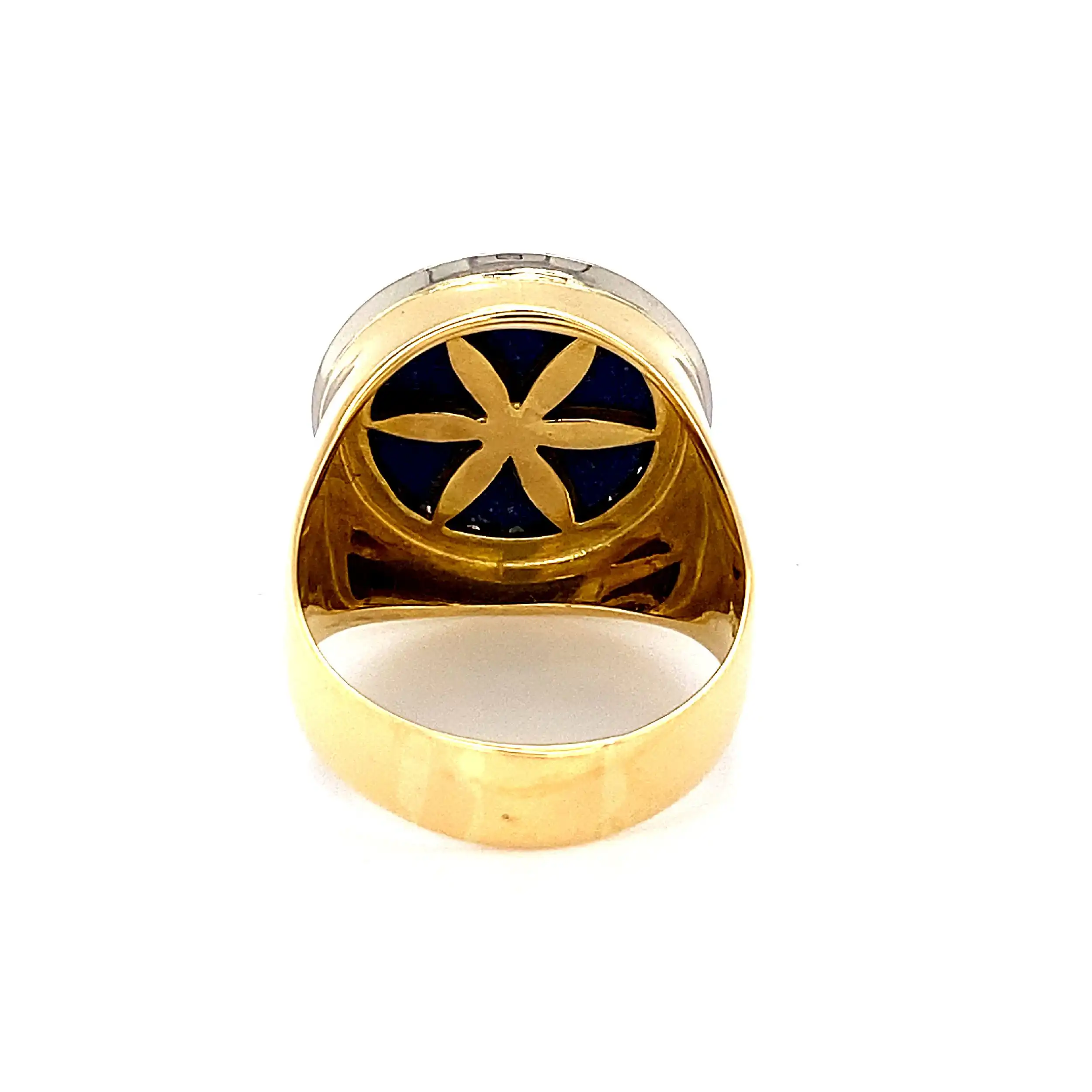 Ring Bicolor mit Lapislazuli und Diamanten Ring Bicolor mit Lapislazuli und Diamanten