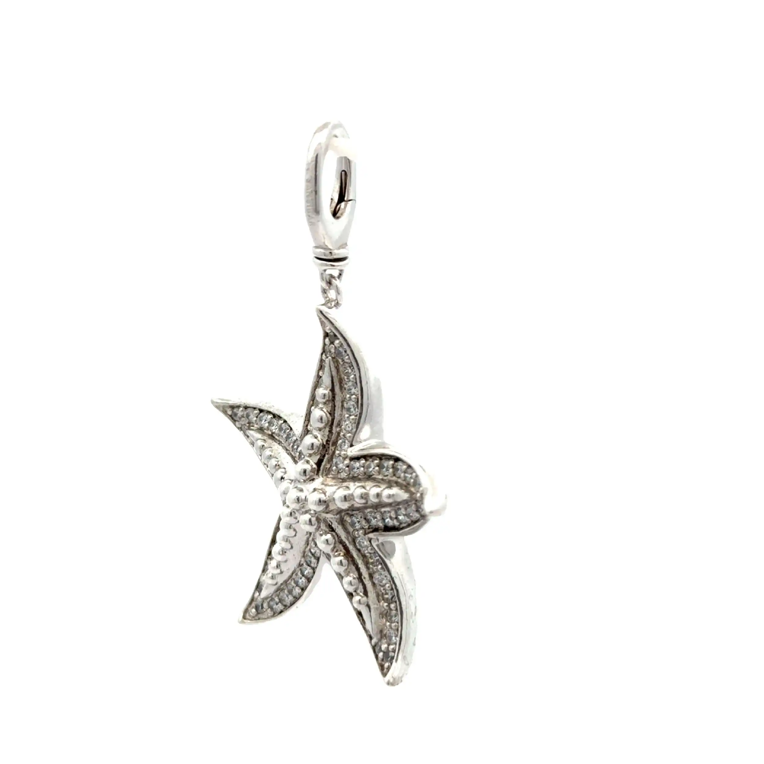 Anhänger/ Charm Silber Seestern mit Zirkonia Anhänger/ Charm Silber Seestern mit Zirkonia