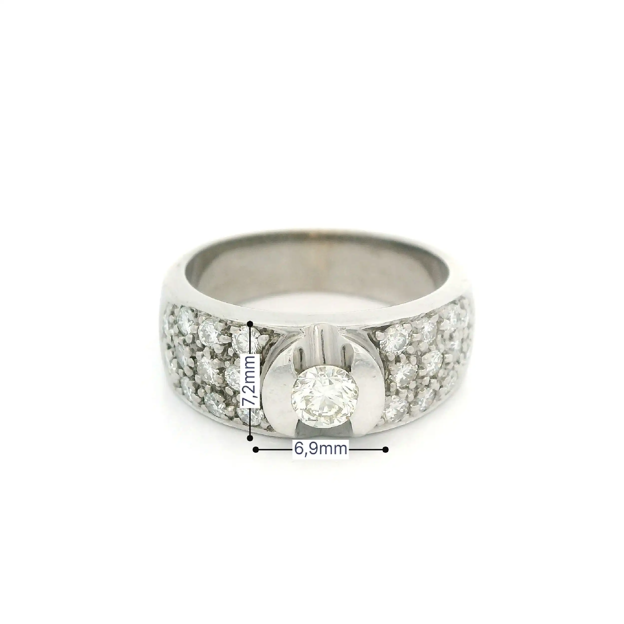 Ring Weißgold mit Brillanten Christ