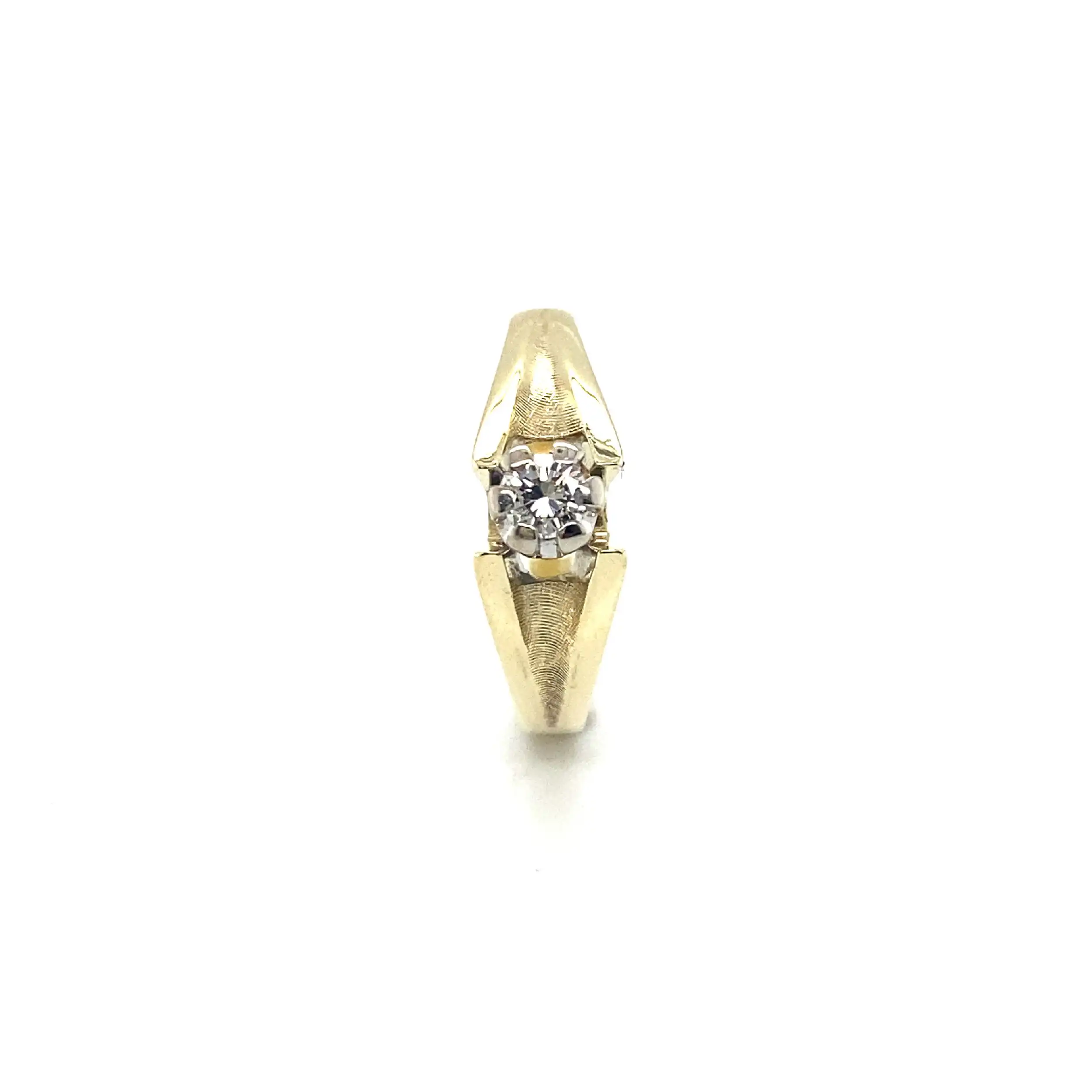 Ring Bicolor mit Brillant Ring Bicolor mit Brillant