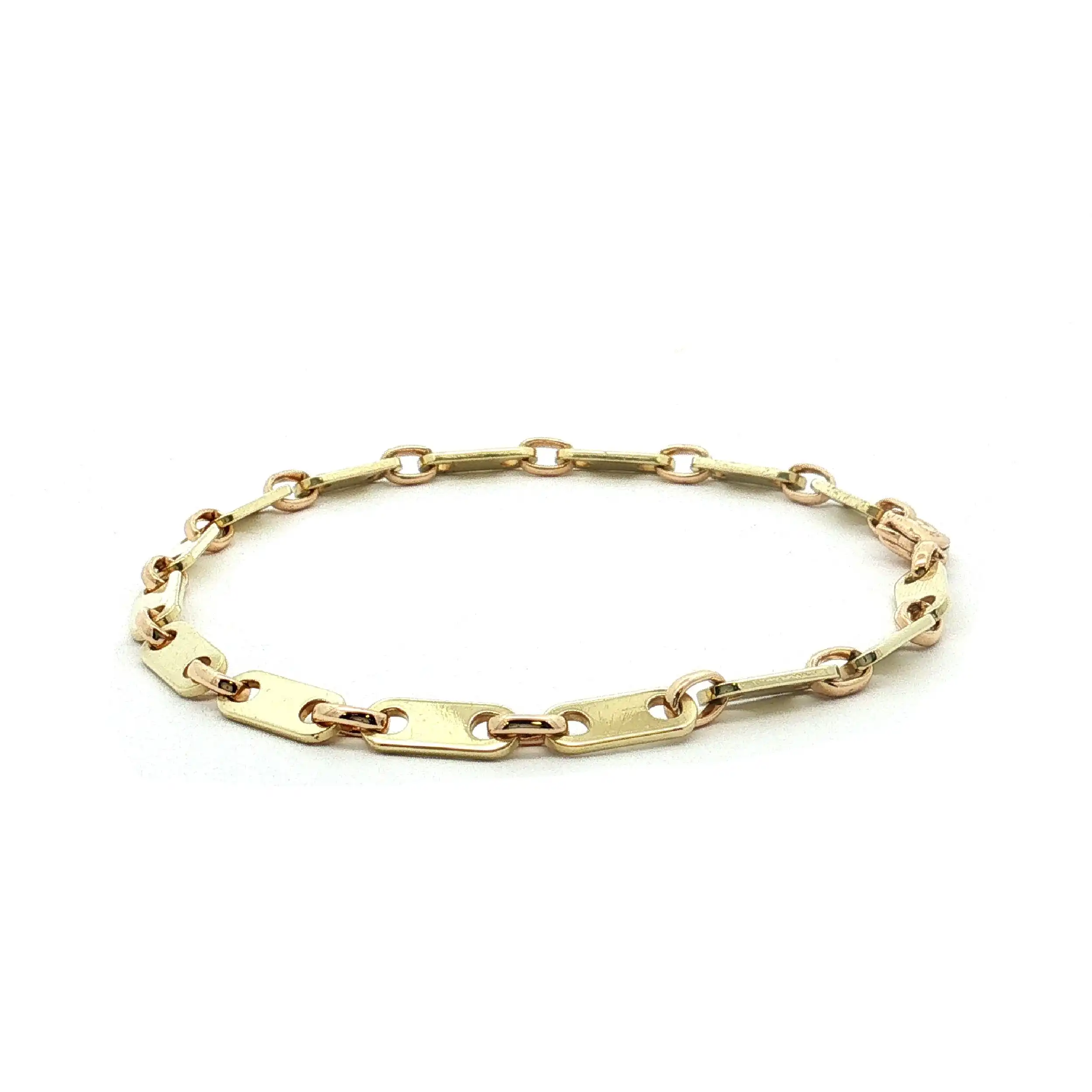 Plattenarmband Gelbgold