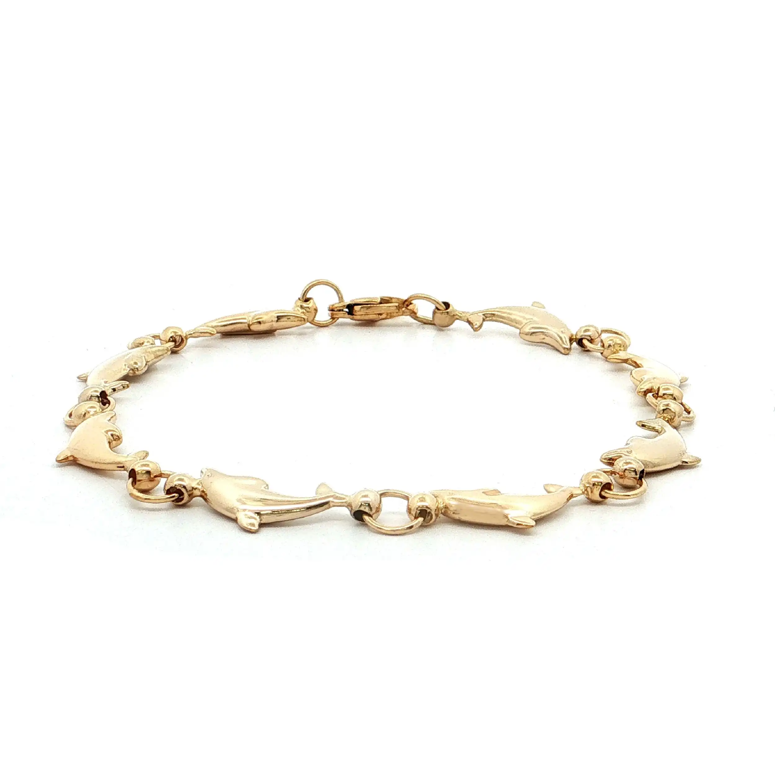 Armband Gelbgold mit Delfinen Armband Gelbgold mit Delfinen