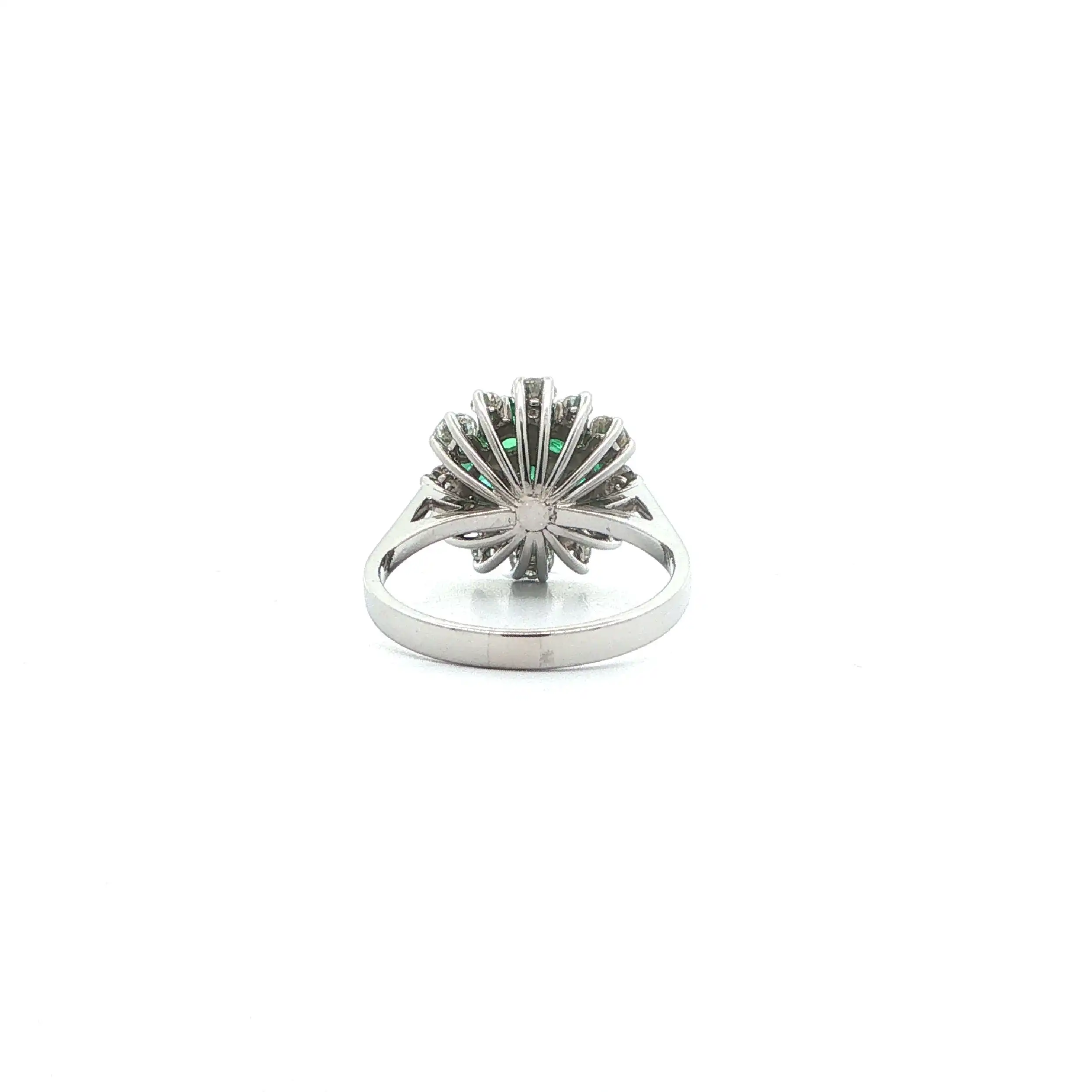 Ring Weißgold mit Smaragden & Brillanten Ring Weißgold mit Smaragden & Brillanten