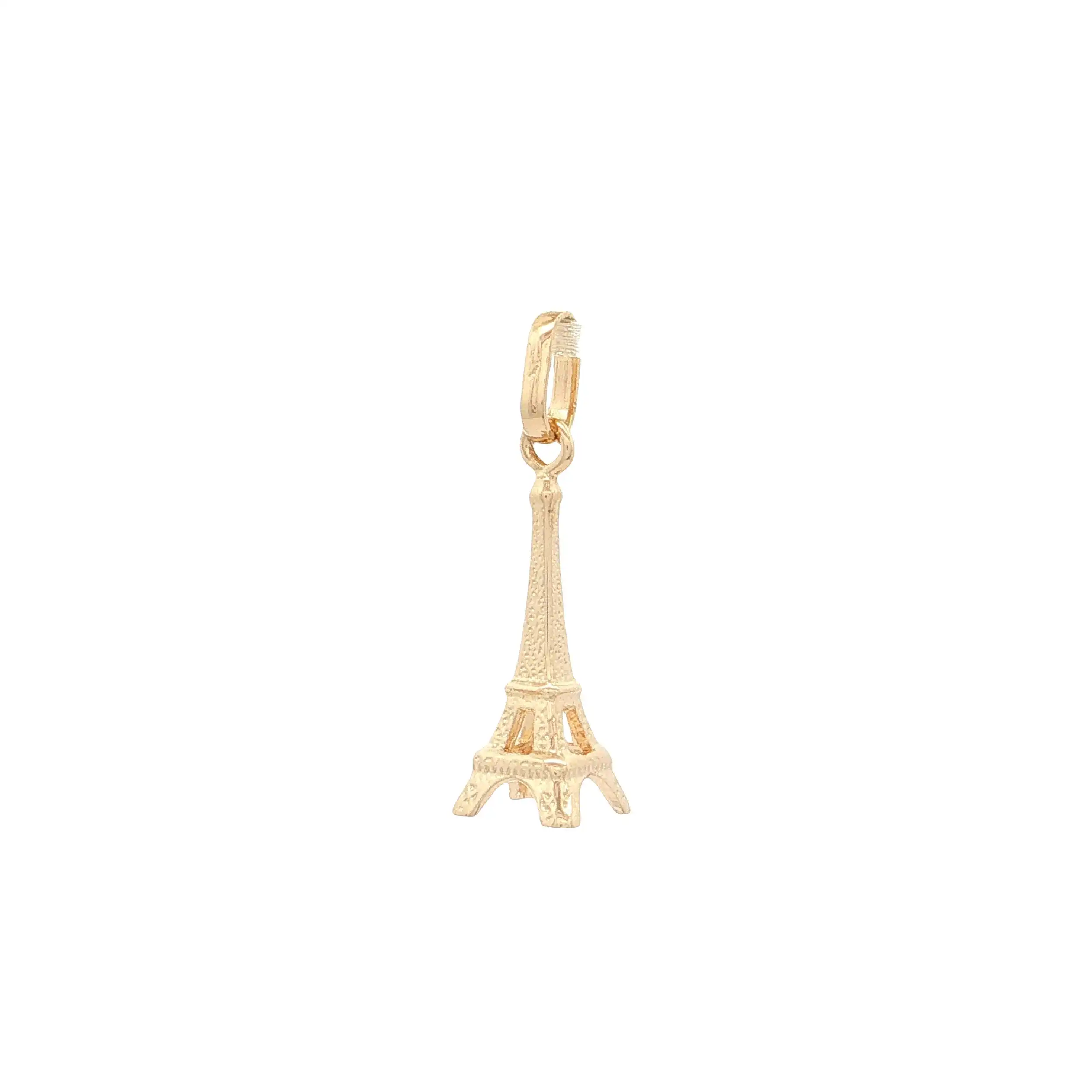 Anhänger Eiffelturm Gelbgold