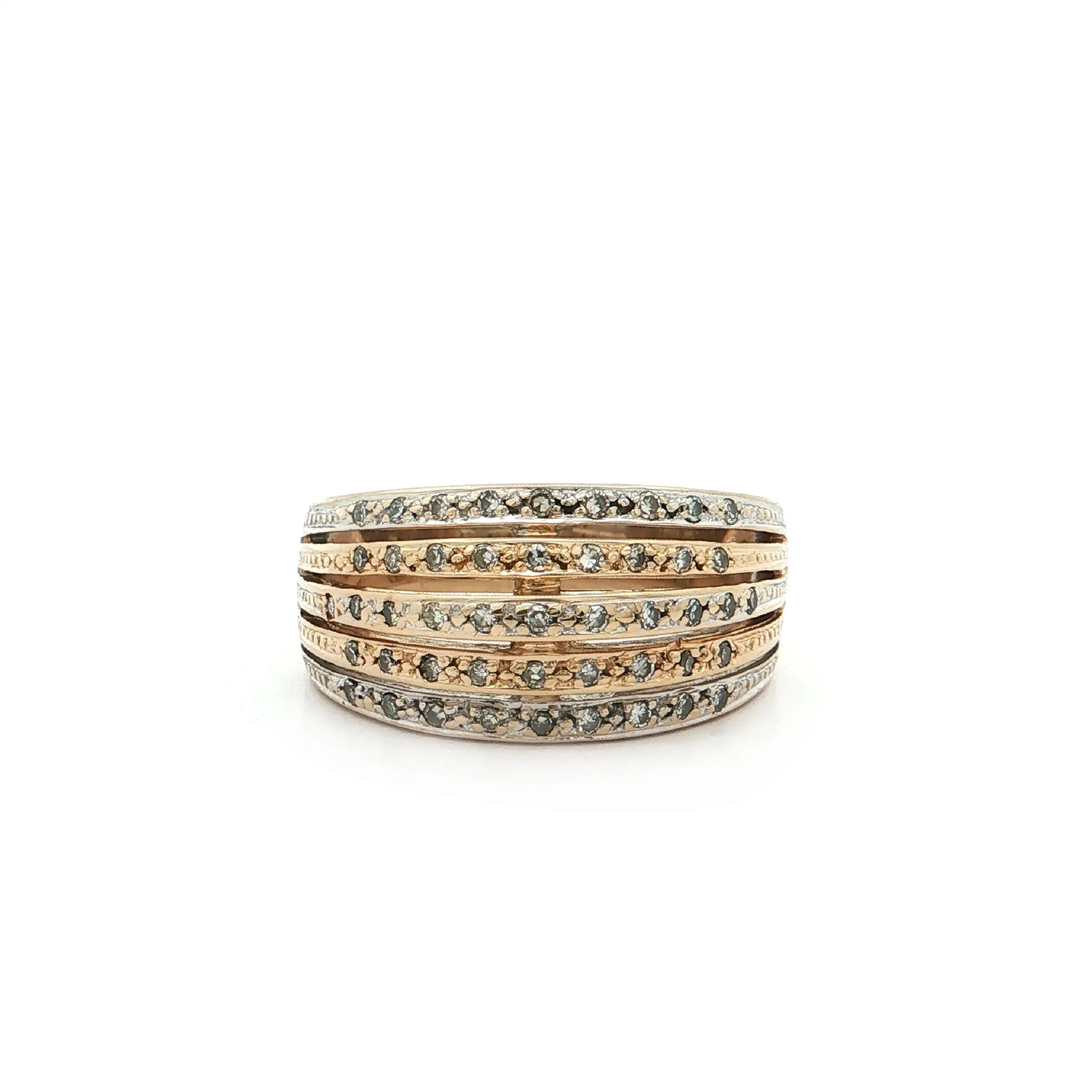 Ring Bicolor mit Diamanten Ring Bicolor mit Diamanten