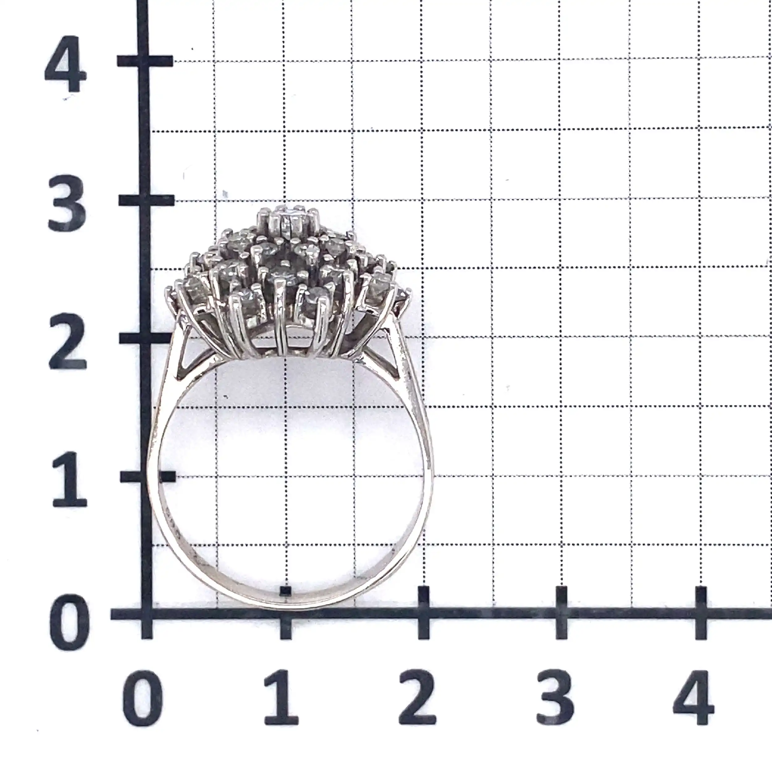 Ring Weißgold mit Brillanten, graviert mit 1,00ct Ring Weißgold mit Brillanten, graviert mit 1,00ct