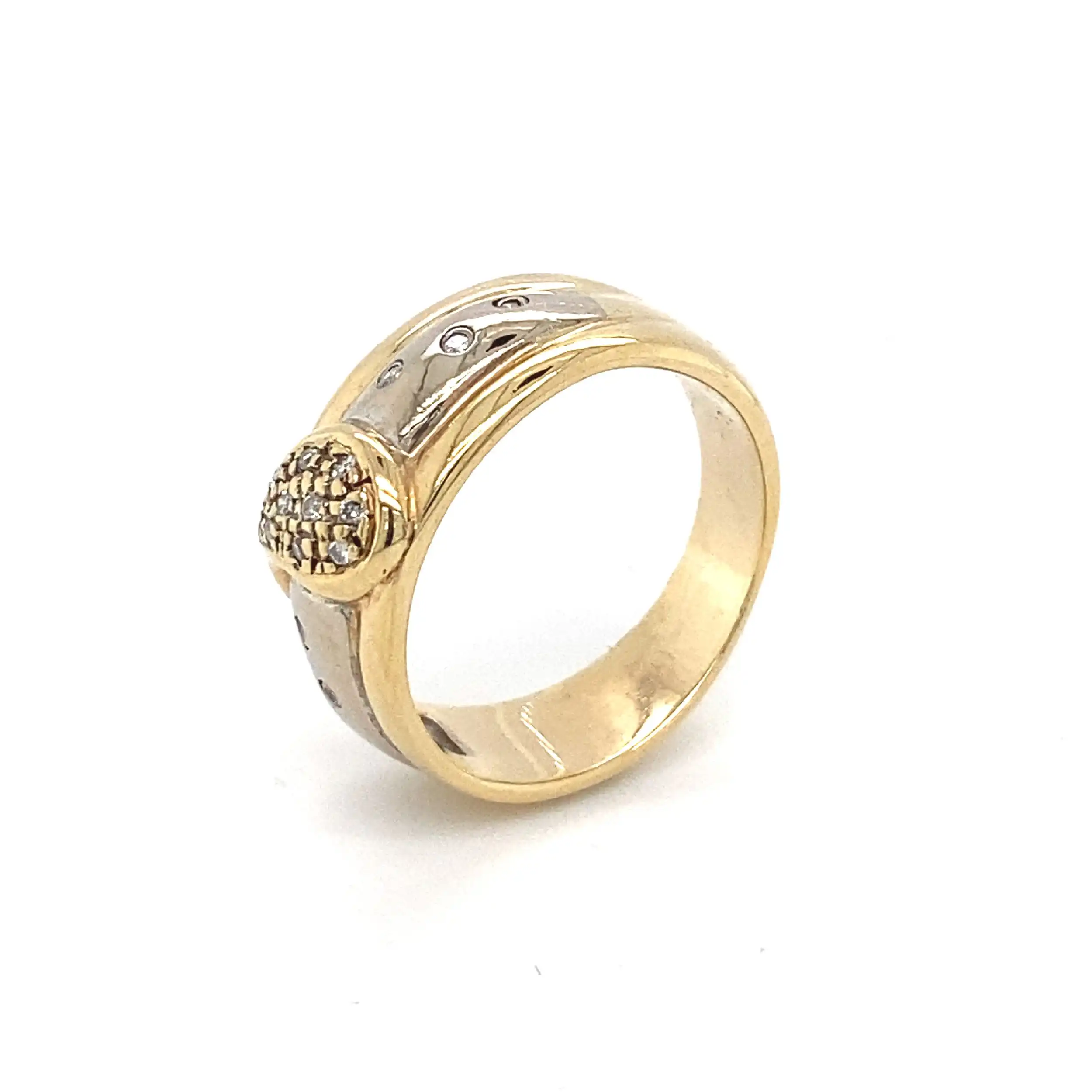 Ring Bicolor mit Diamanten Ring Bicolor mit Diamanten