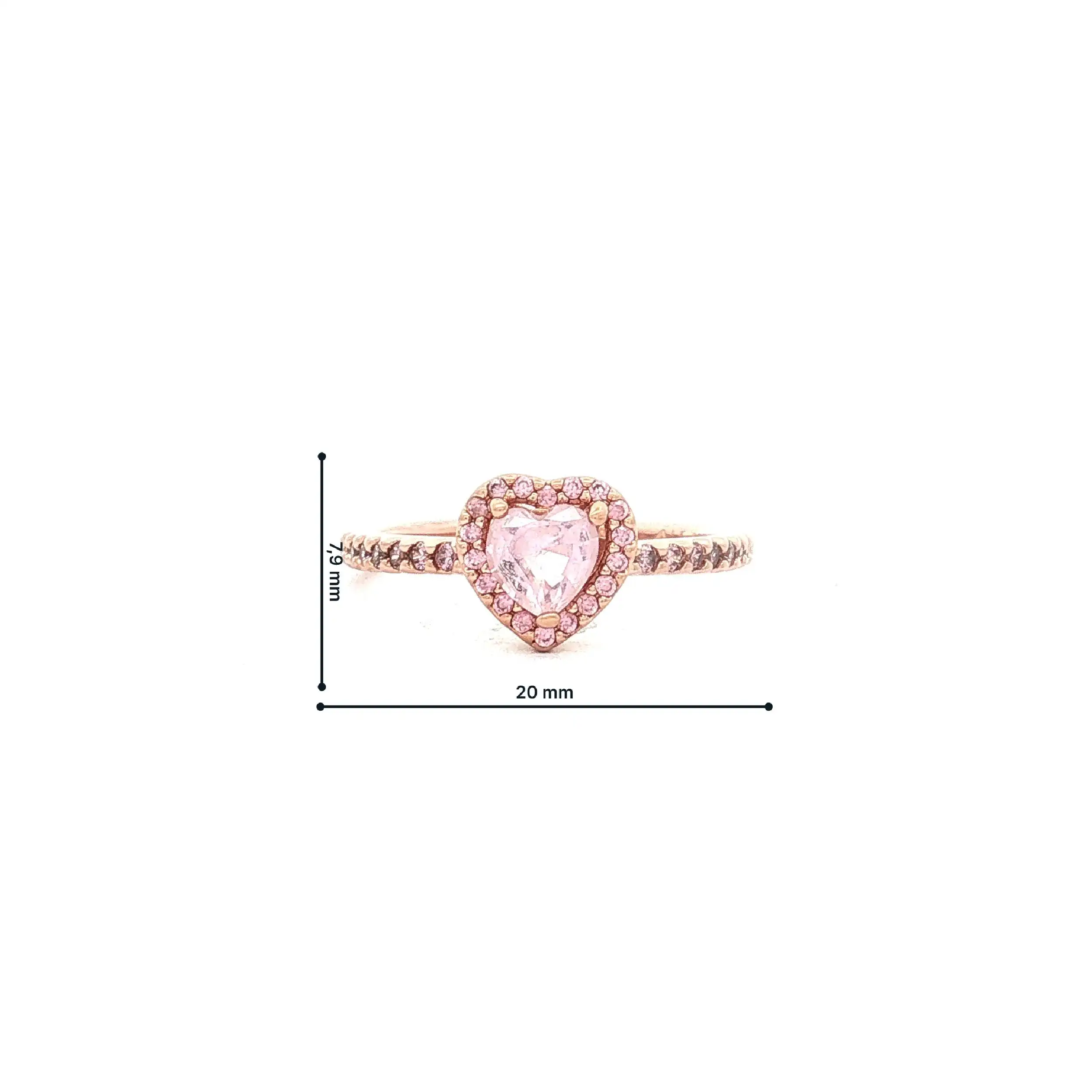 Ring Pandora vergoldet Timeless Herz mit Zirkonia Ring Pandora vergoldet Timeless Herz mit Zirkonia