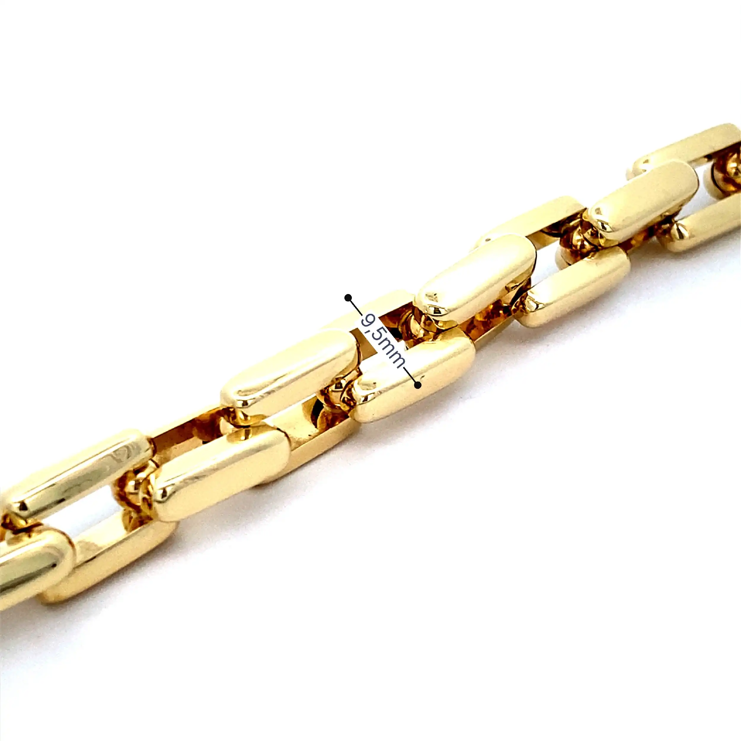 Ankerarmband Bicolor mit Saphir Cabochon "Montecarlo Princess" Ankerarmband Bicolor mit Saphir Cabochon "Montecarlo Princess"