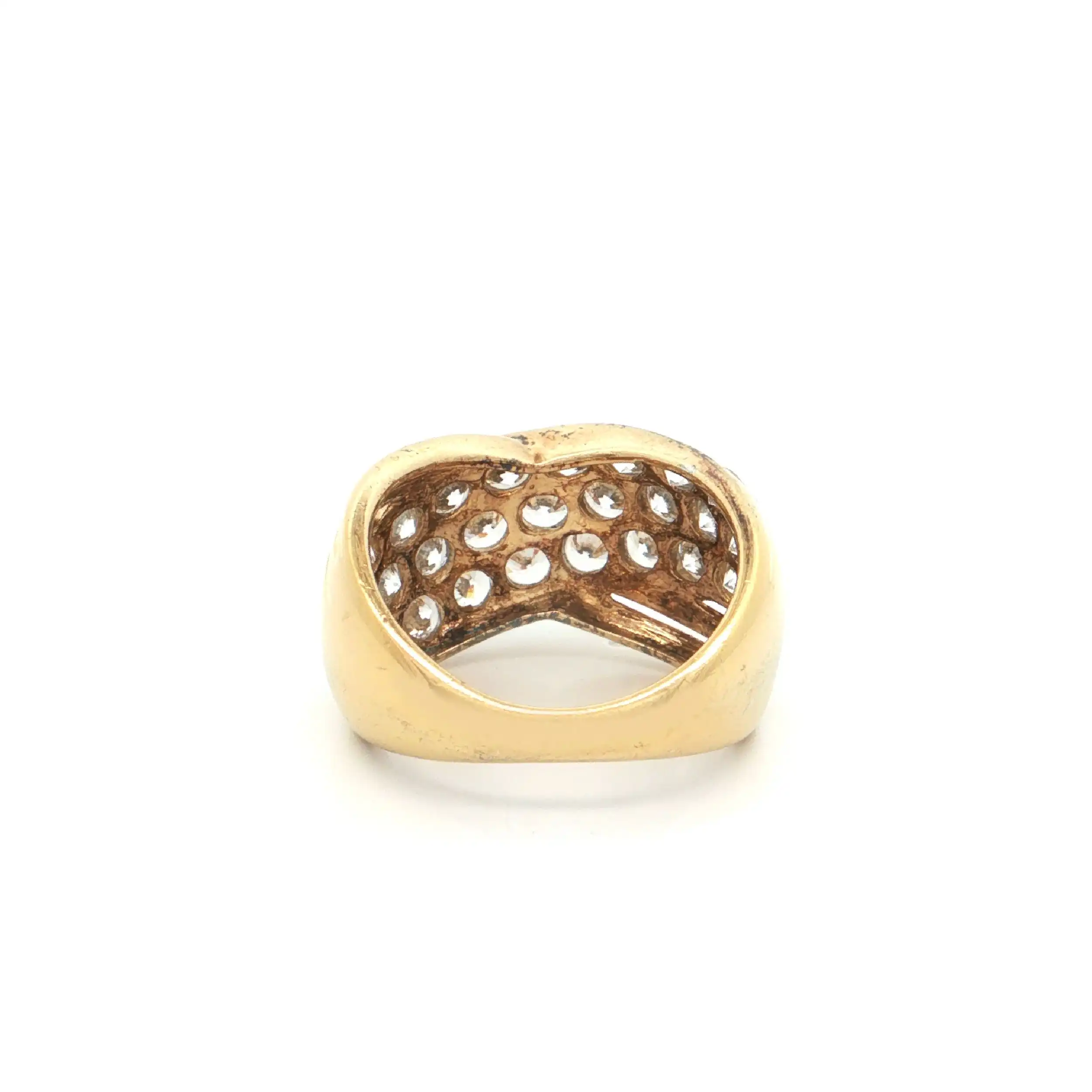 Ring Silber vergoldet mit Zirkonia