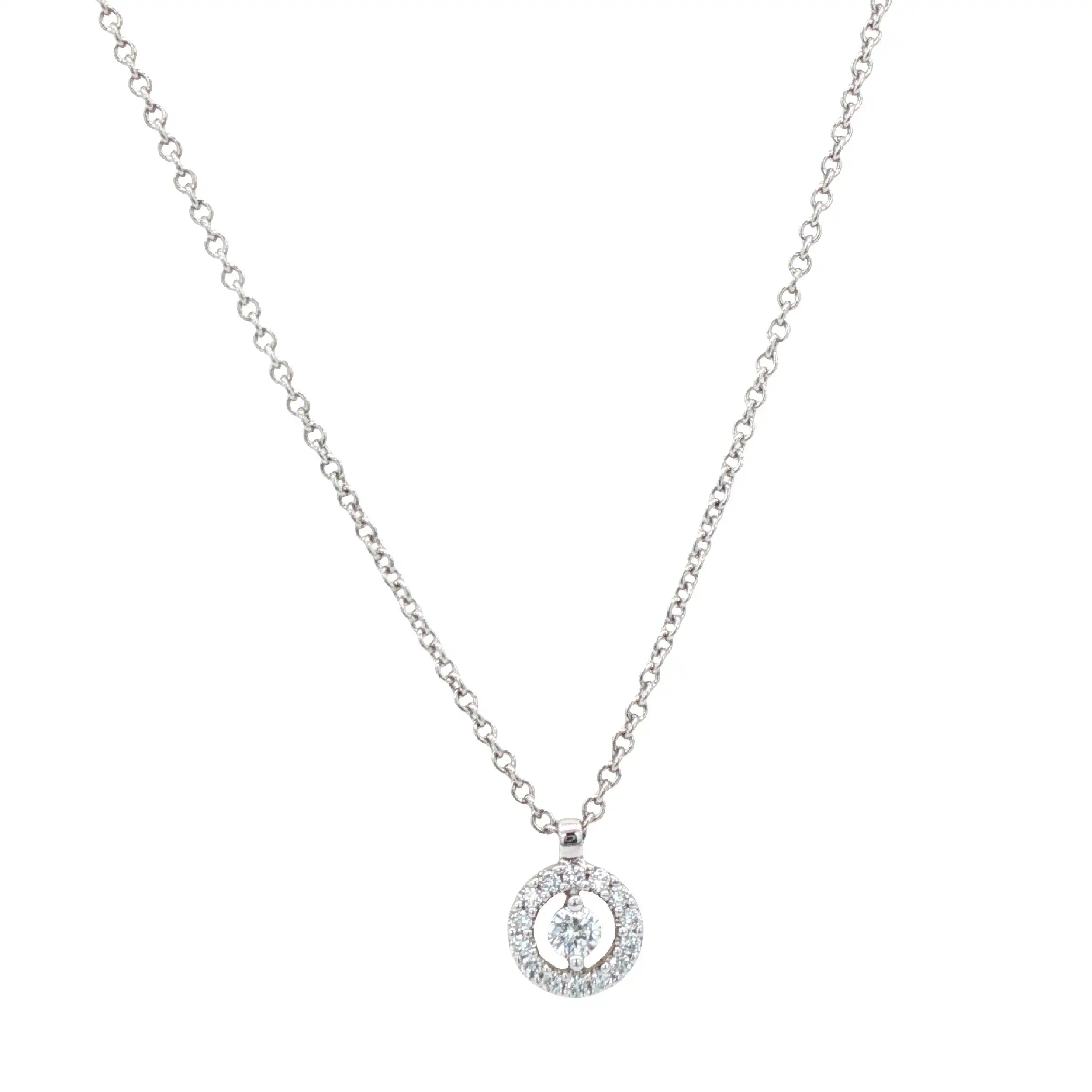 Ankercollier Weißgold mit Brillanten Ankercollier Weißgold mit Brillanten