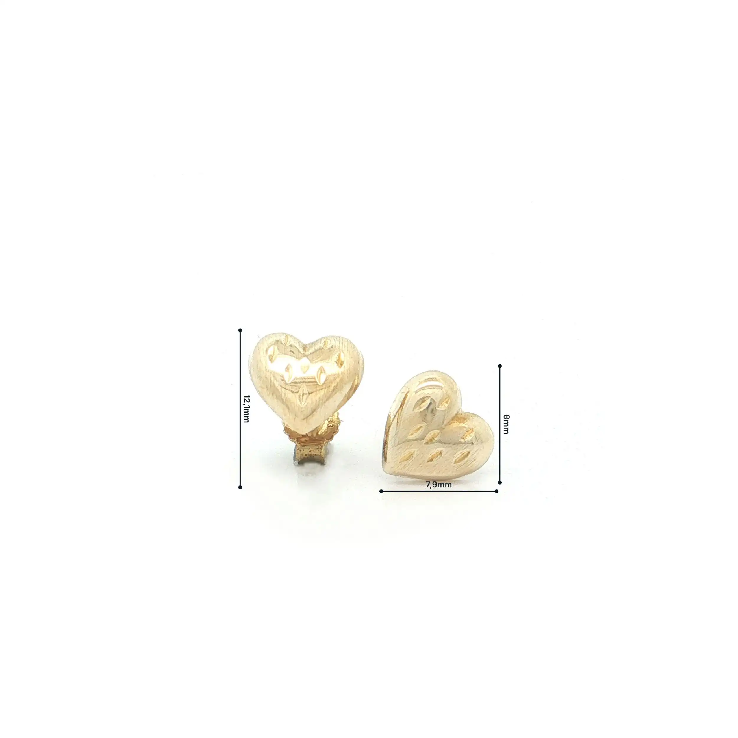 Ohrstecker Gelbgold "Herzchen"