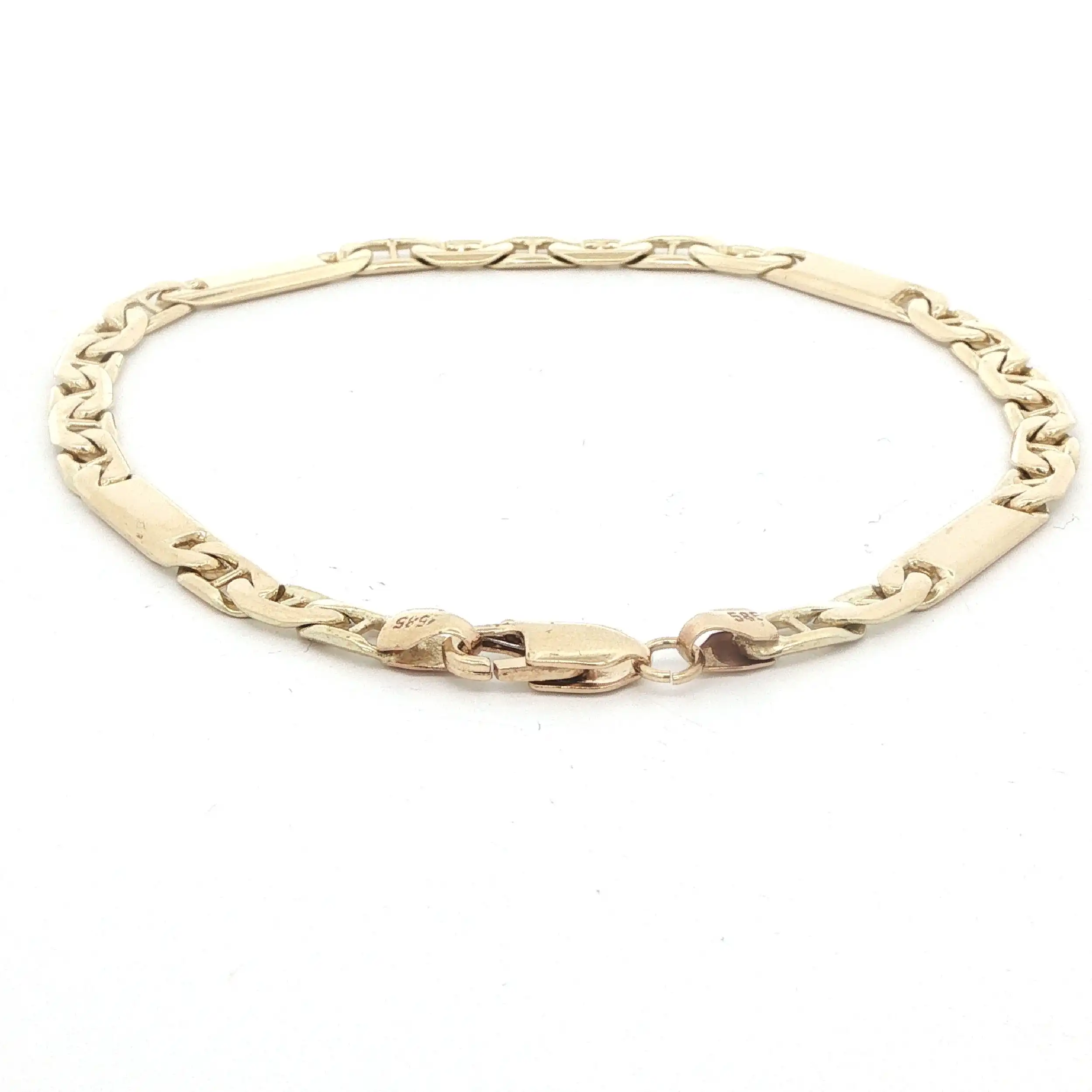Stäbchenpanzerkette Gelbgold