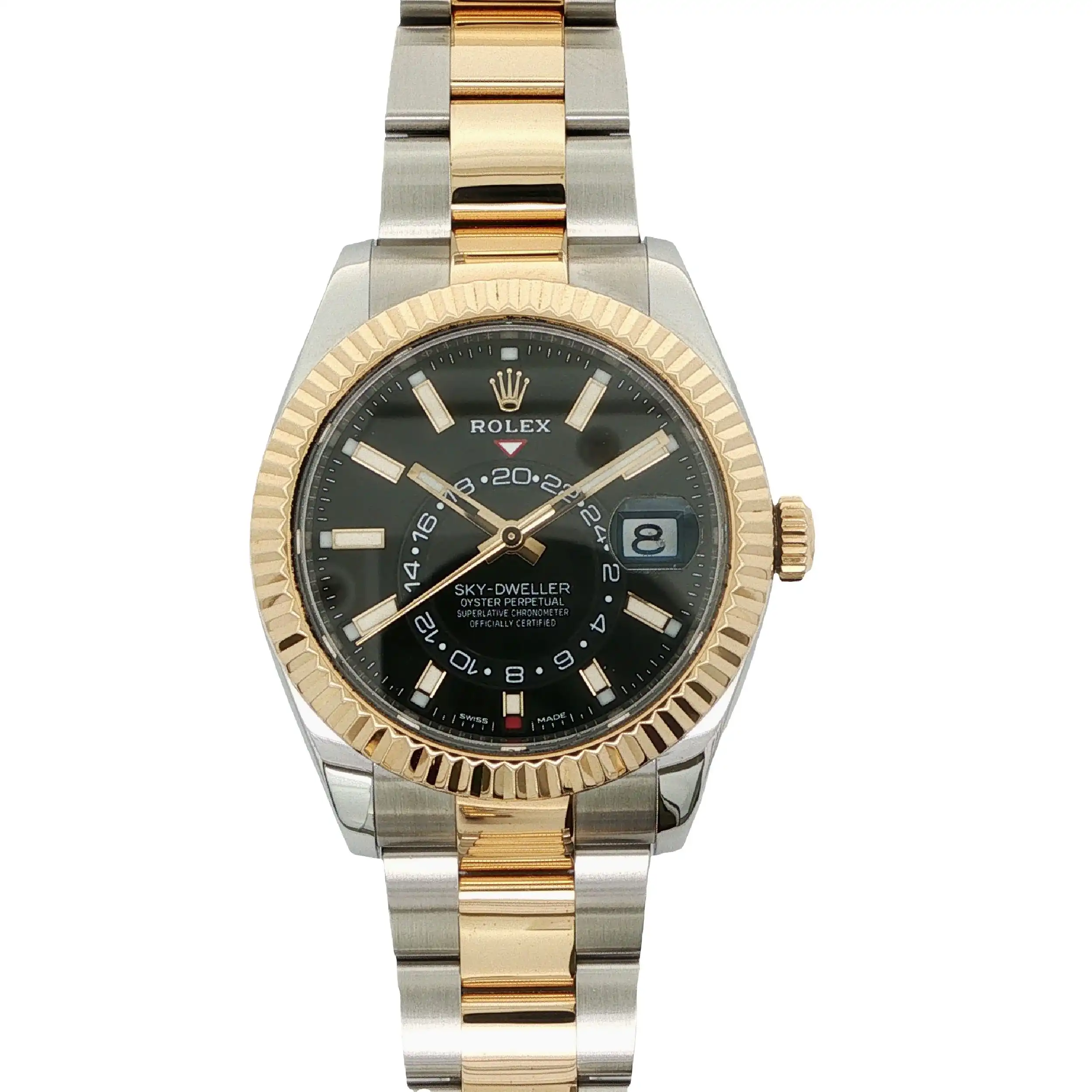 Herrenuhr Rolex Sky Dweller Stahl/Gold Automatik
