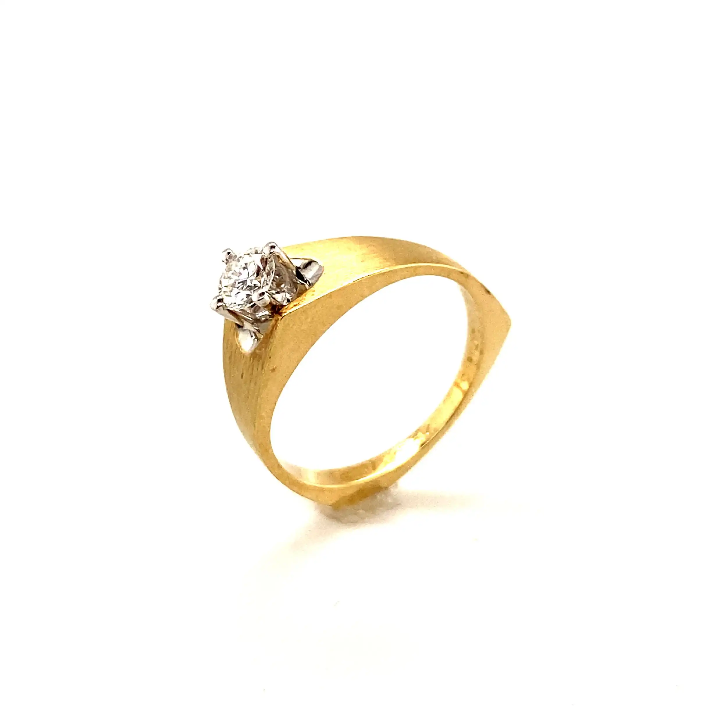 Ring Bicolor mit Brillant