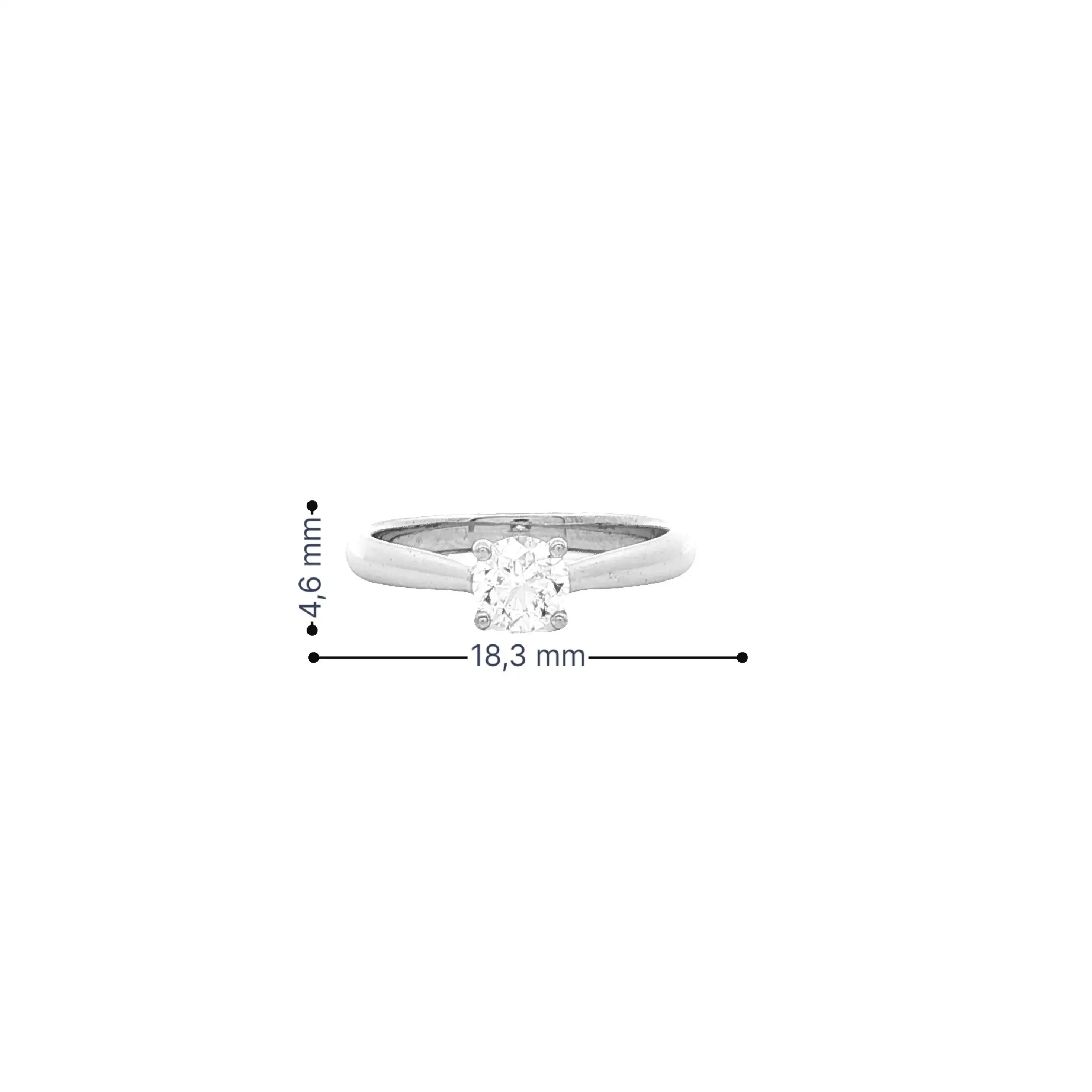 Solitärring Weißgold mit Brillant Solitärring Weißgold mit Brillant