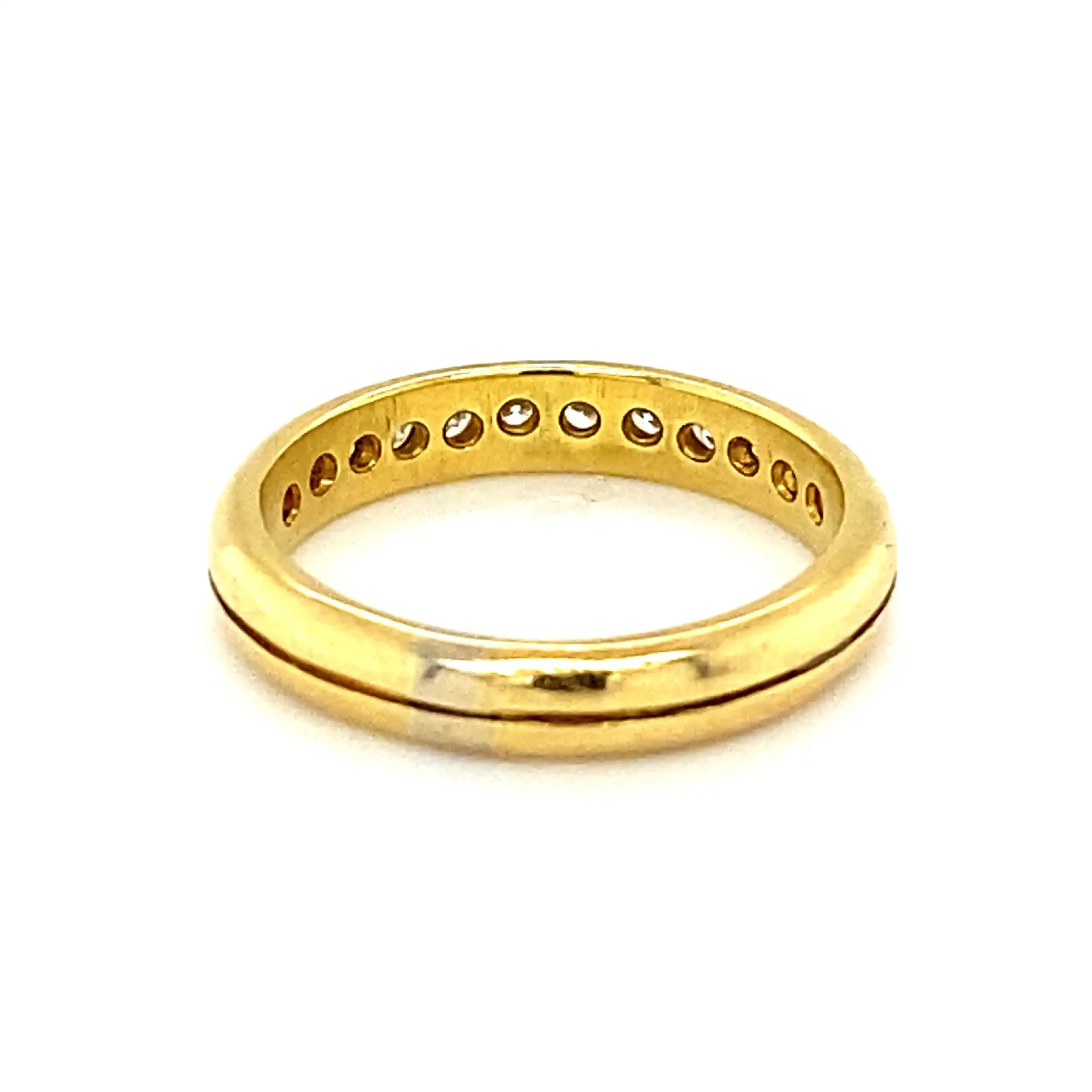Halbmemoryring Gelbgold mit Brillanten Halbmemoryring Gelbgold mit Brillanten