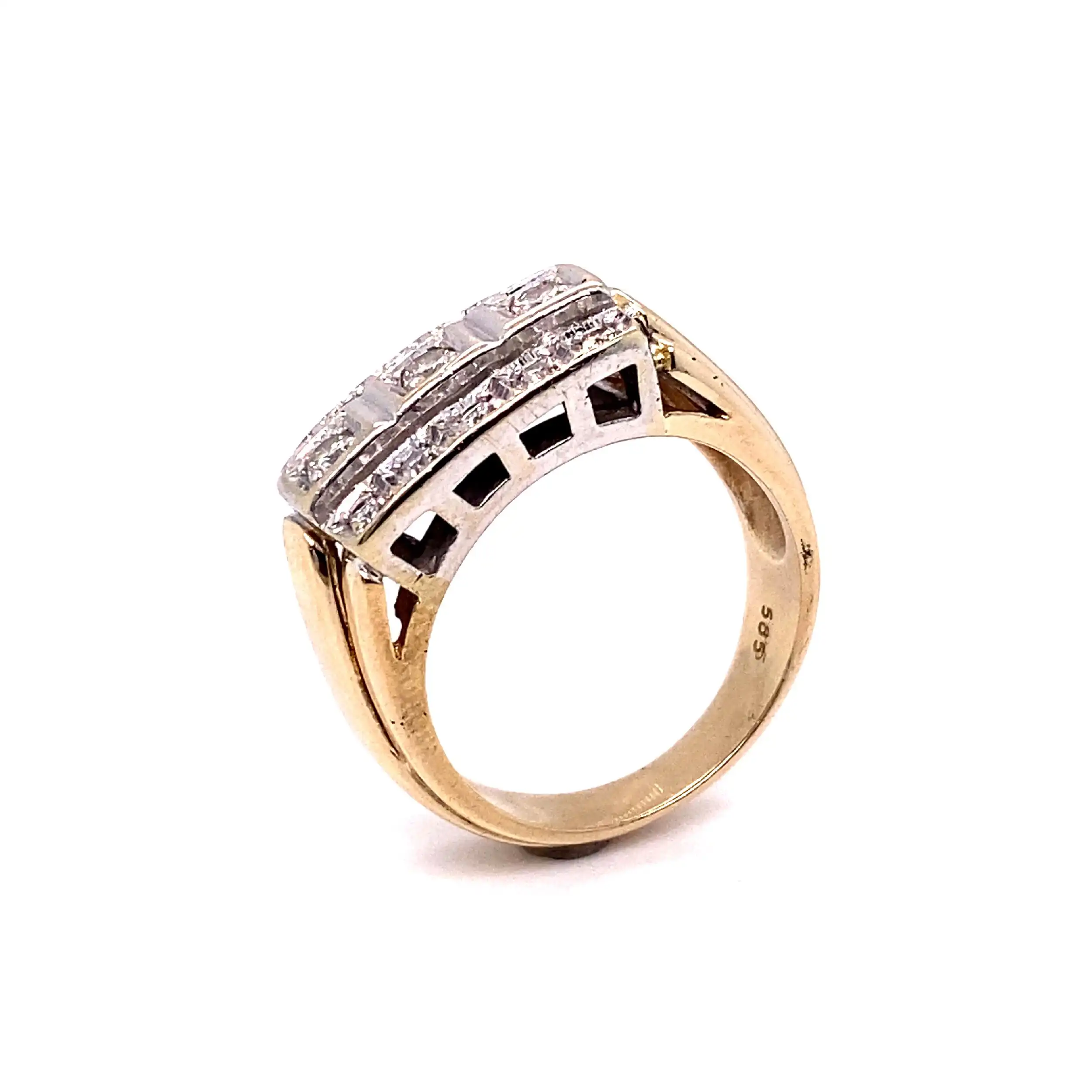 Ring bicolor mit Brillanten Ring bicolor mit Brillanten