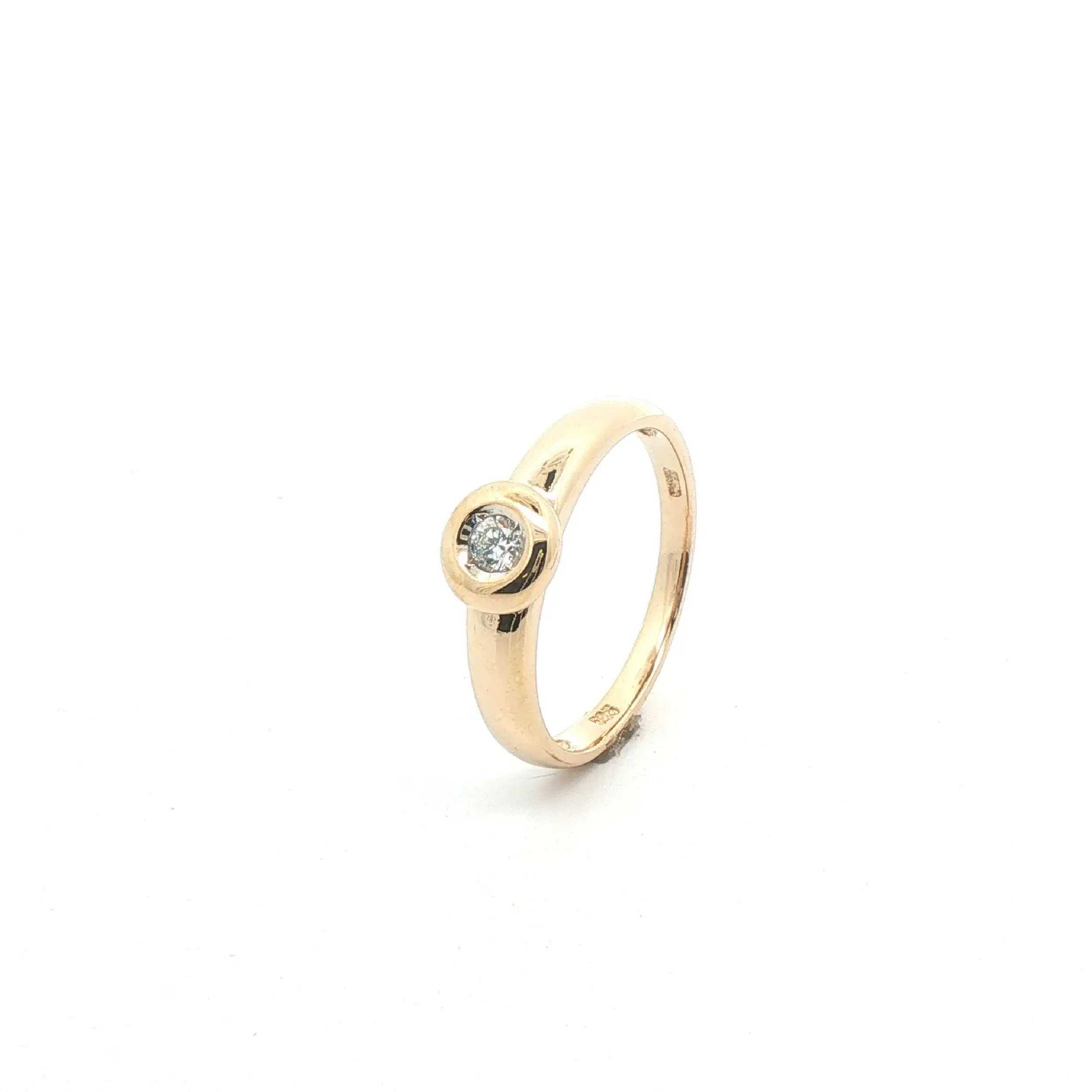 Ring Gelbgold mit Brillant