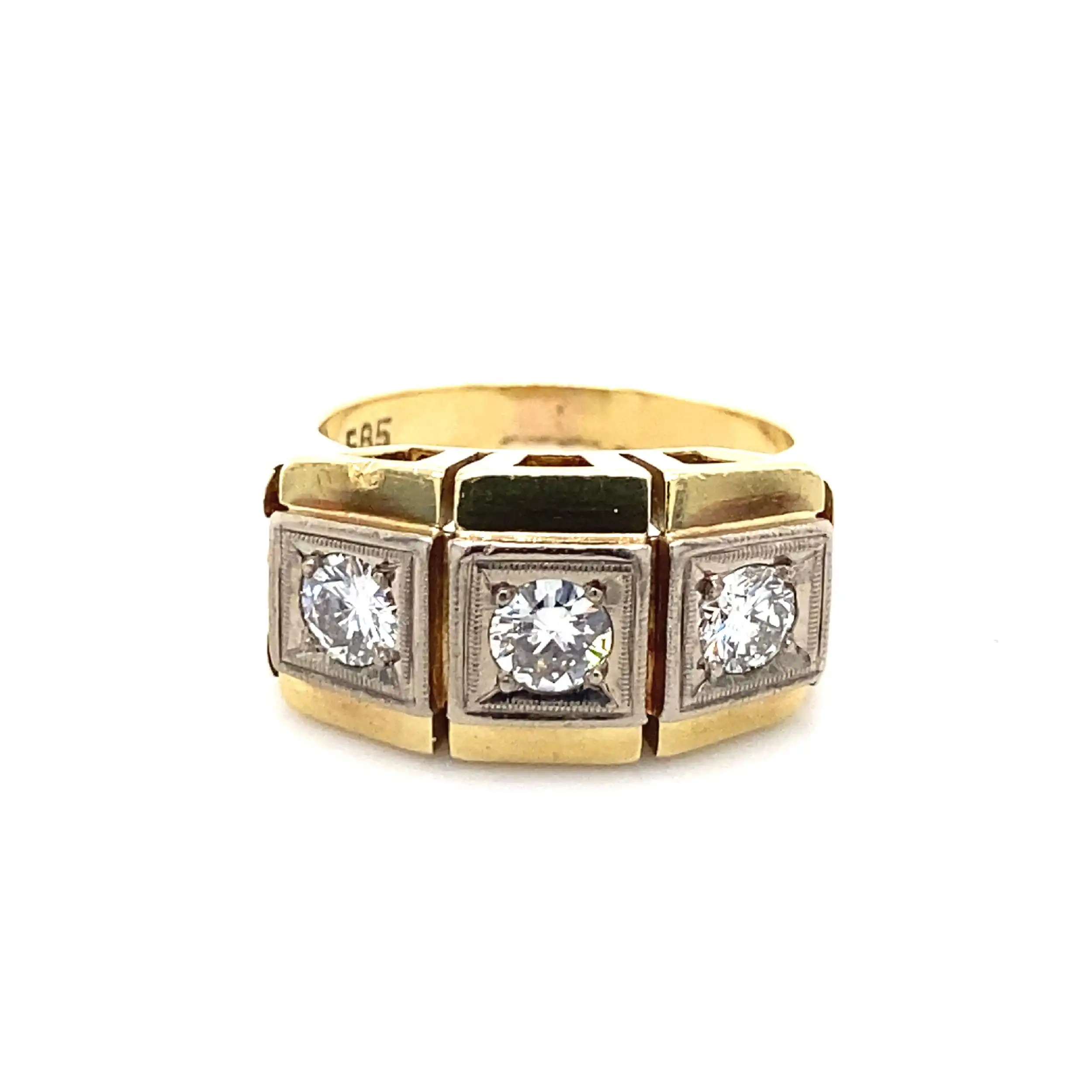 Ring Bicolor mit Brillanten