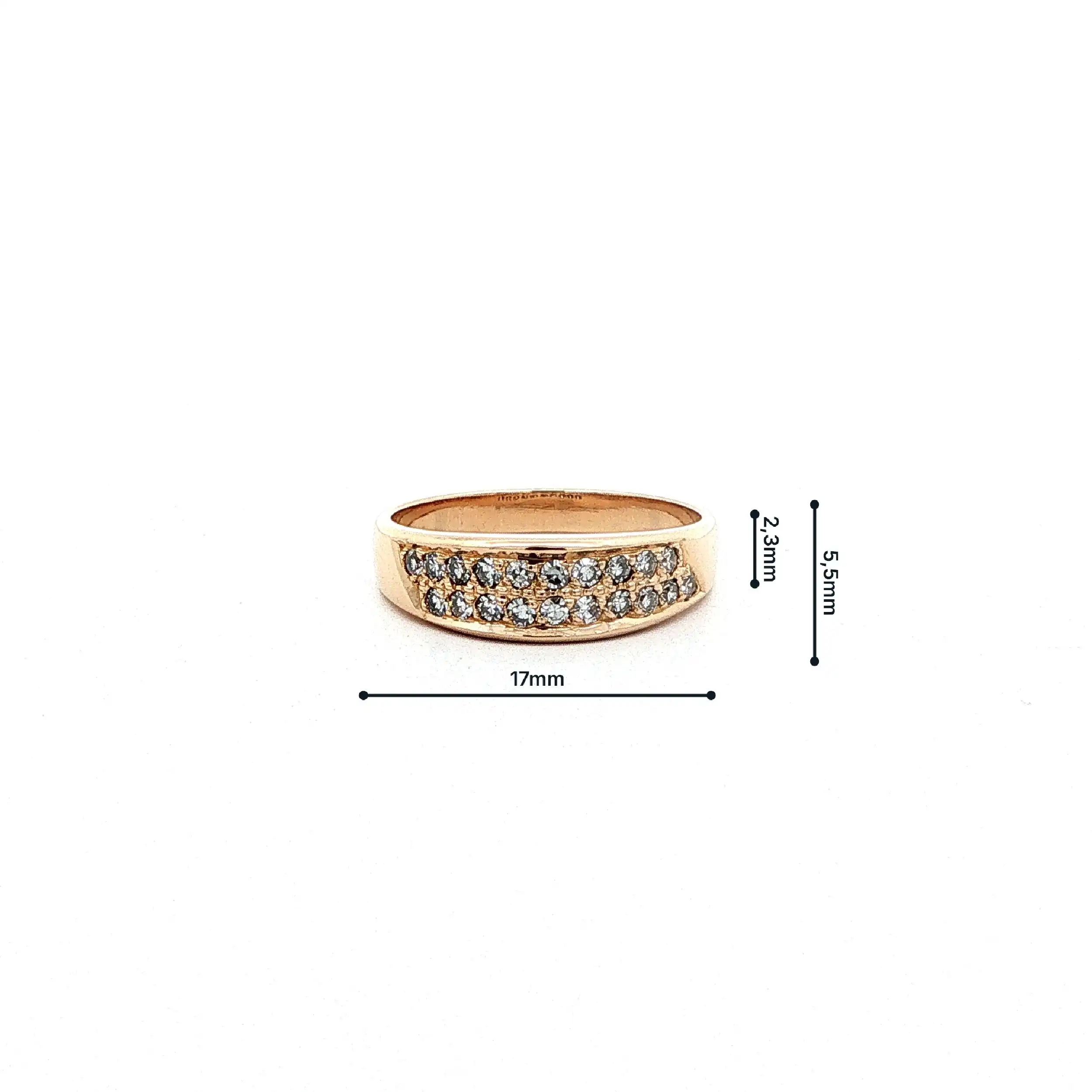 Ring Roségold mit Brillanten Ring Roségold mit Brillanten