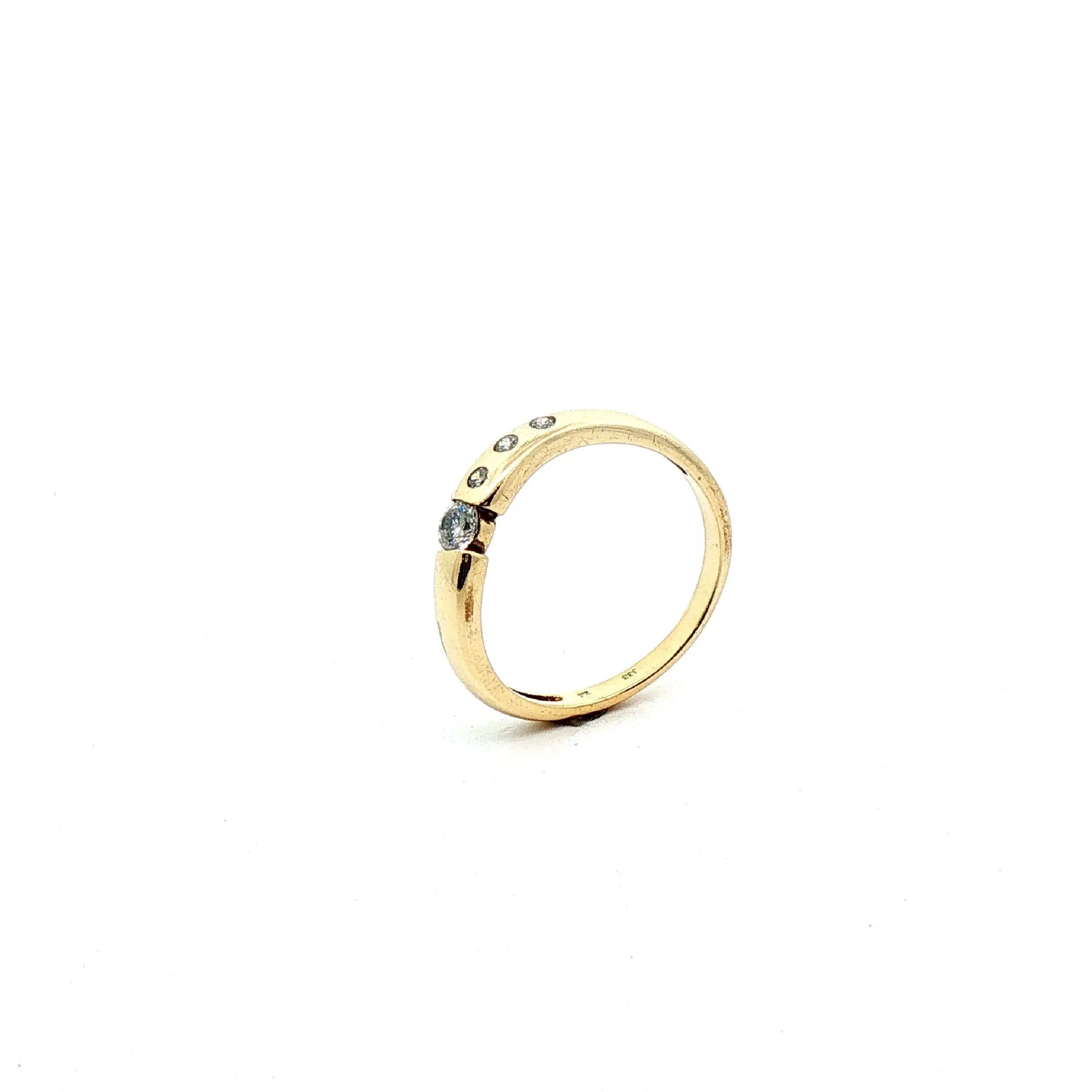 Ring Gelbgold mit Zirkonia Ring Gelbgold mit Zirkonia
