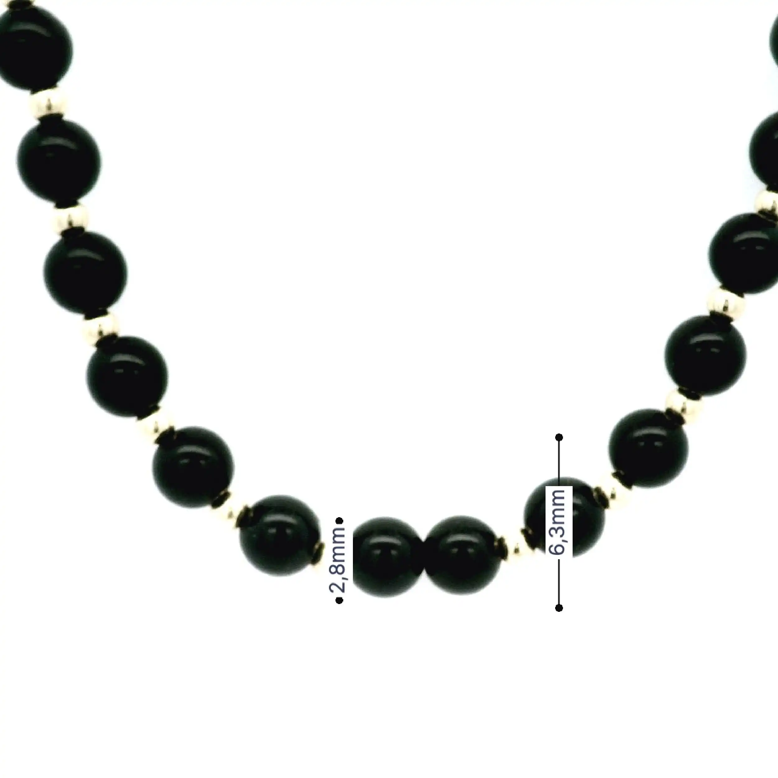 Kette mit Kugeln Gelbgold Kette mit Kugeln Gelbgold
