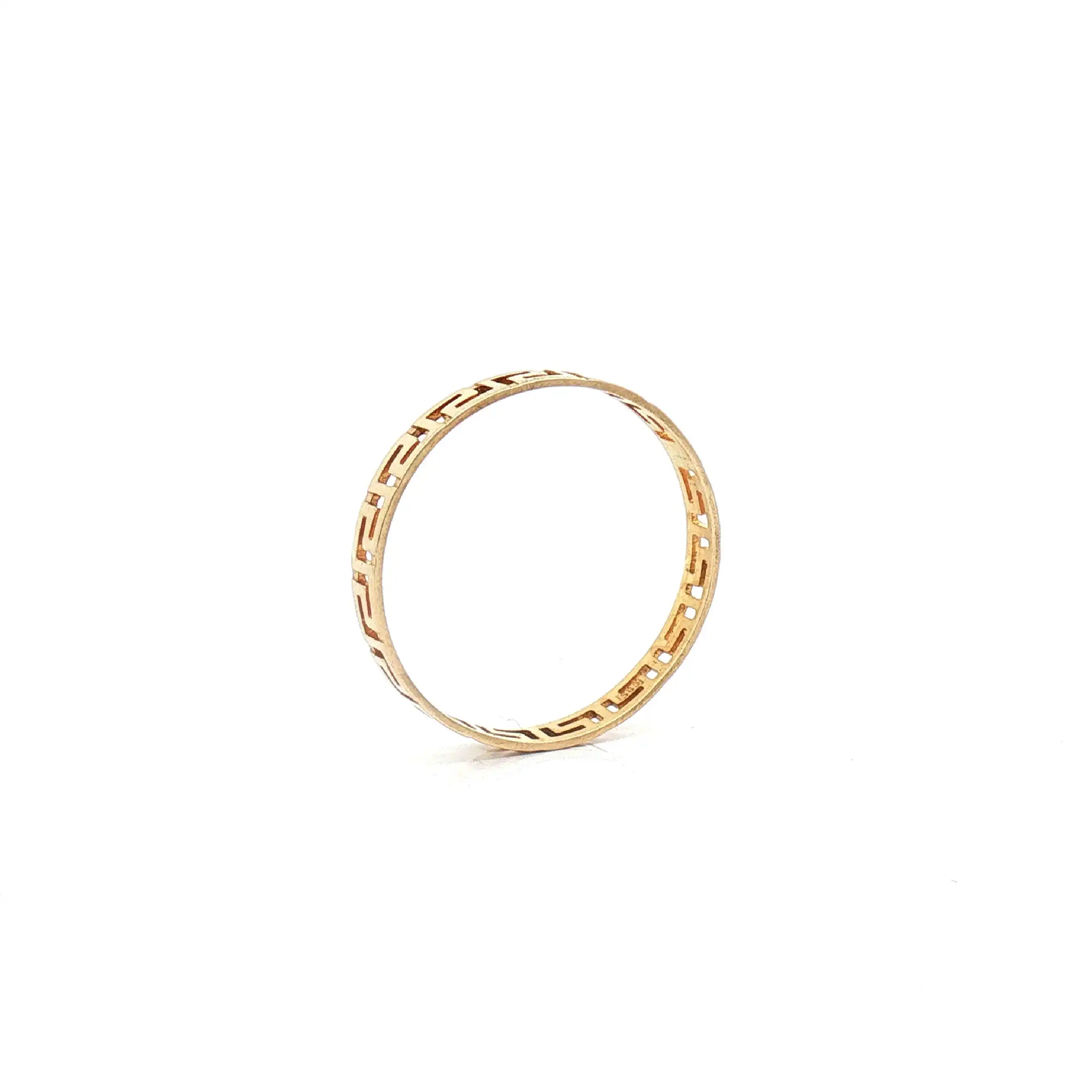 Ring Gelbgold mit Schlüssel-Muster Ring Gelbgold mit Schlüssel-Muster