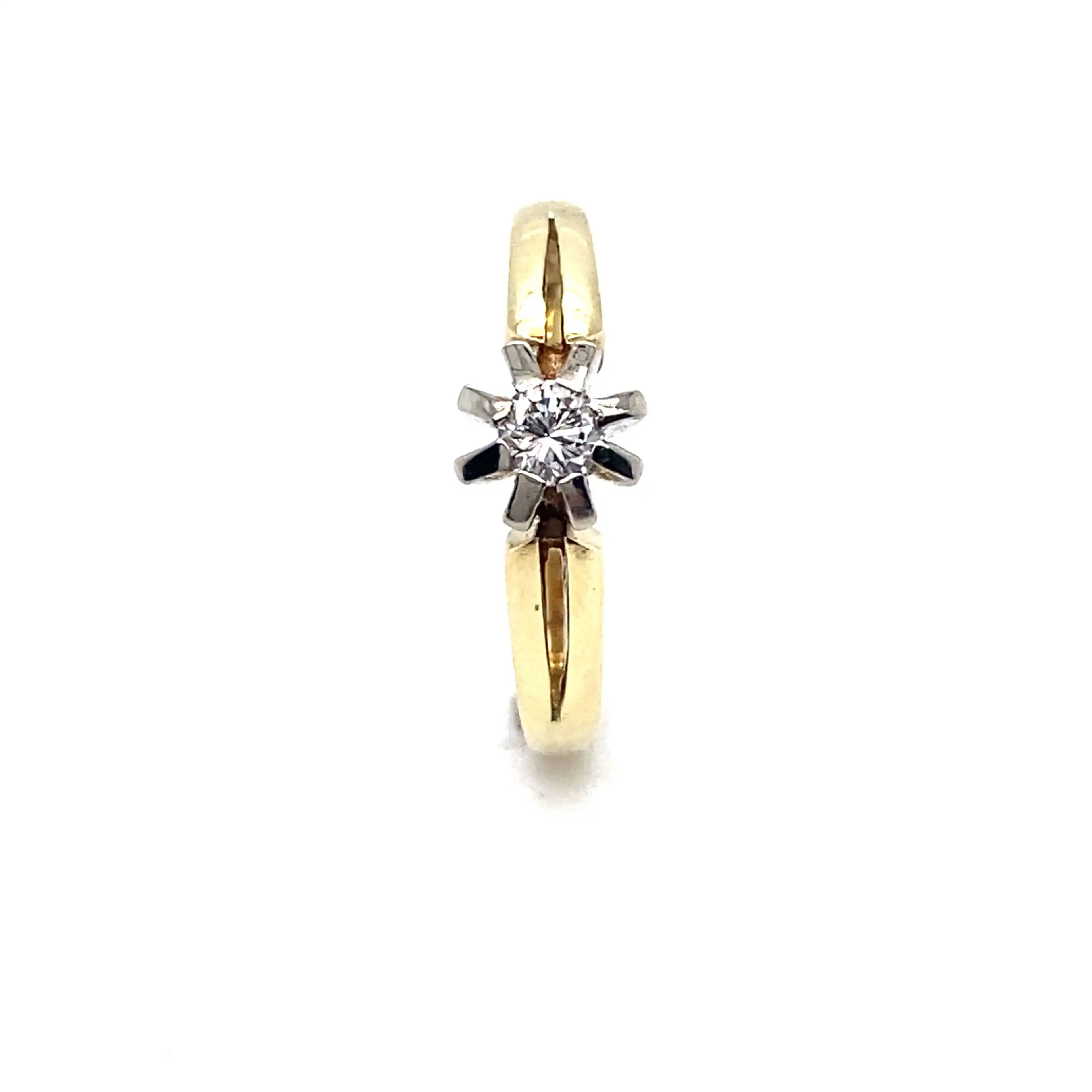 Ring Gelbgold mit Brillant Ring Gelbgold mit Brillant