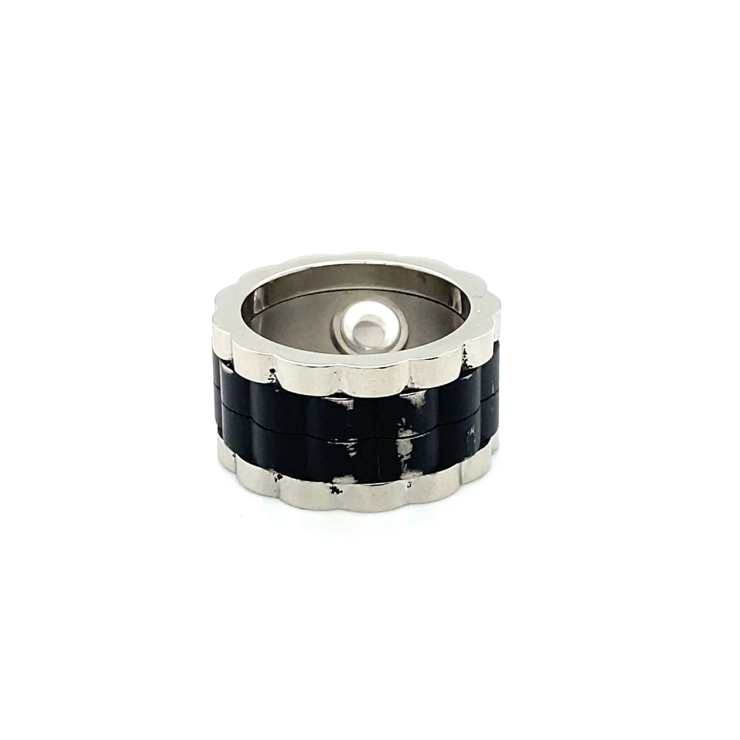 Ring Chopard Stahl Happy Sport Referenz 827692 mit Quittung Ring Chopard Stahl Happy Sport Referenz 827692 mit Quittung