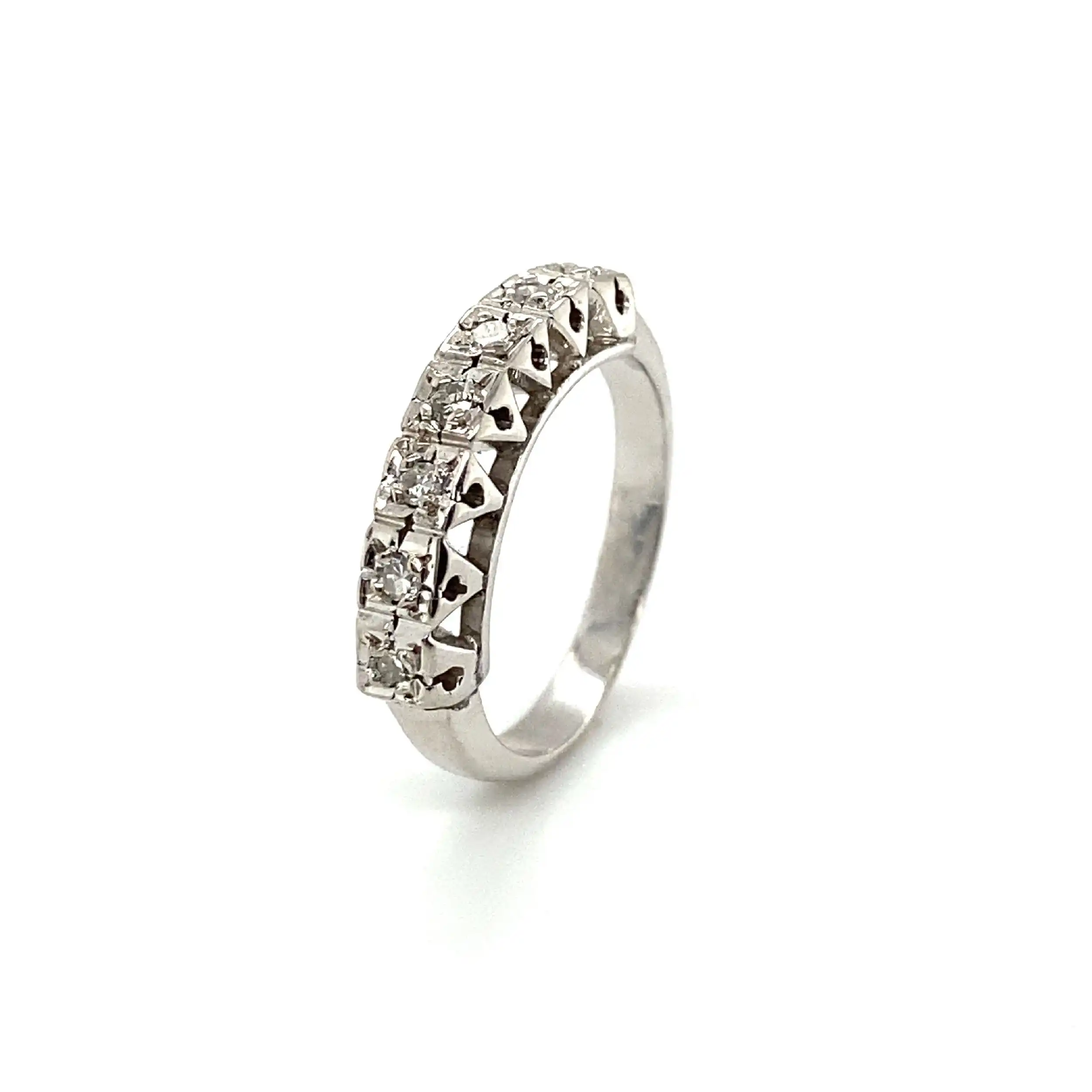 Ring Weißgold mit Brillanten Ring Weißgold mit Brillanten