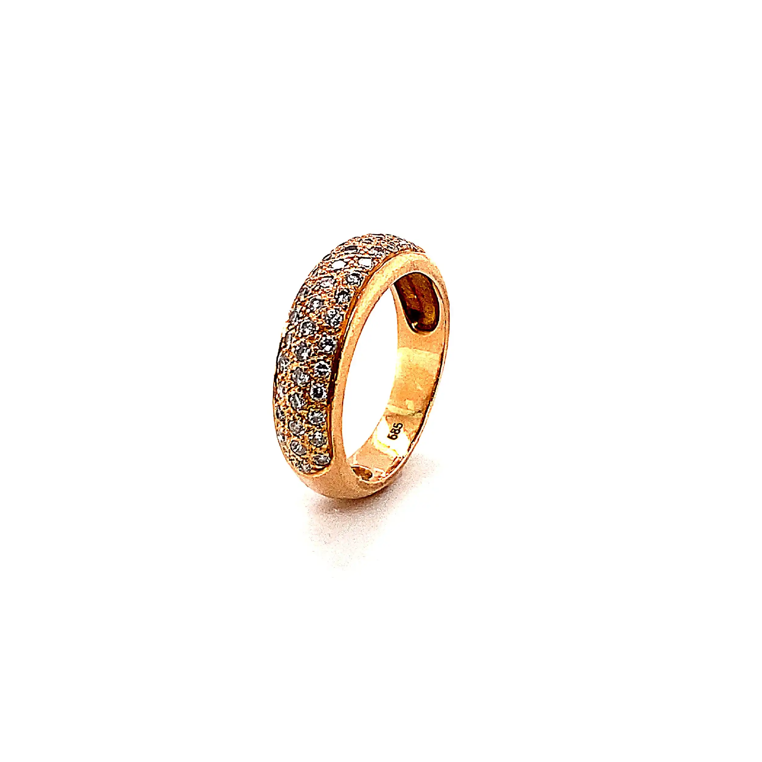 Ring Rotgold mit Brillanten