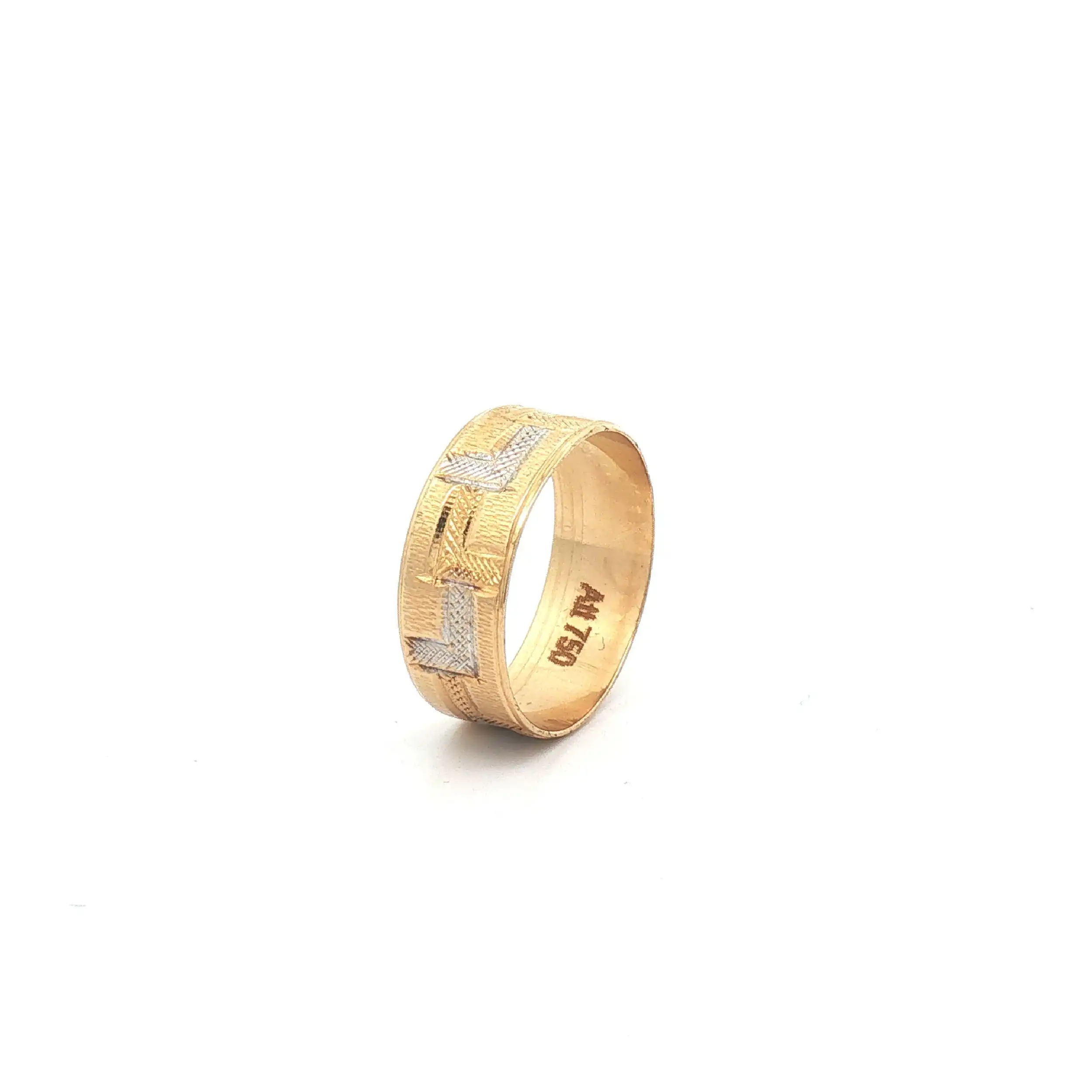 Ring Bicolor gemustert