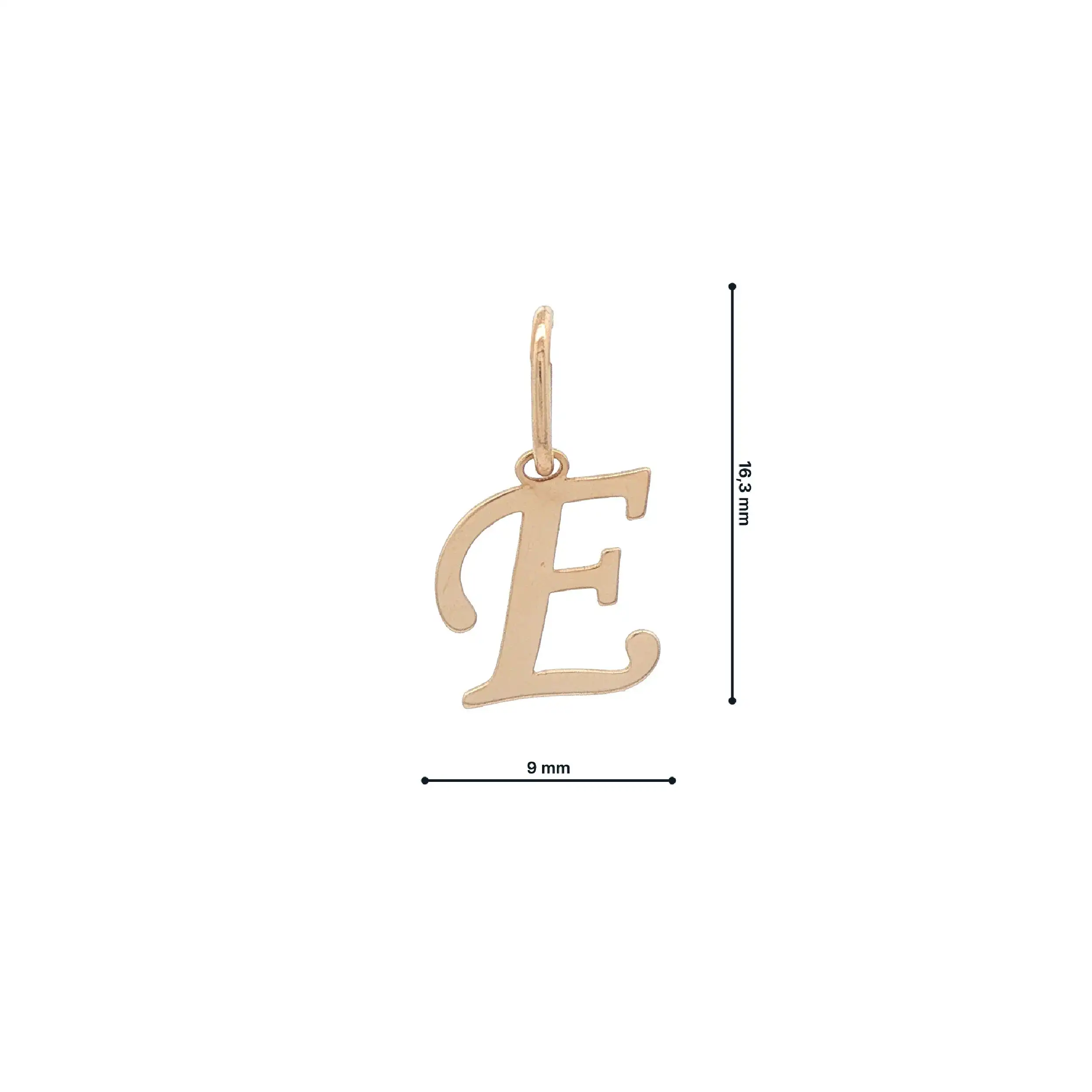 Anhänger Gelbgold "E" Anhänger Gelbgold "E"